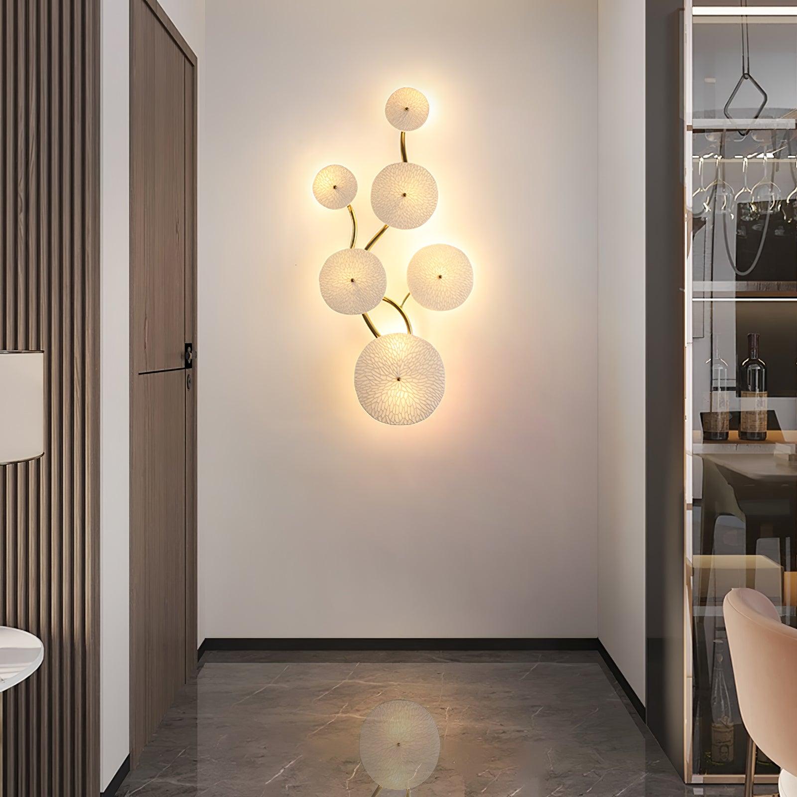 Lerius | Sculptural Ceramic Lotus Petal Artistic Wall Light