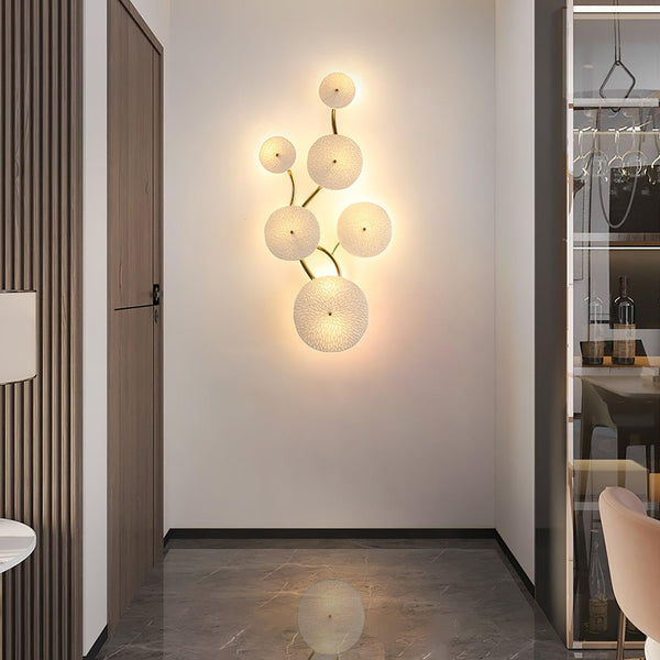 Lerius | Sculptural Ceramic Lotus Petal Artistic Wall Light