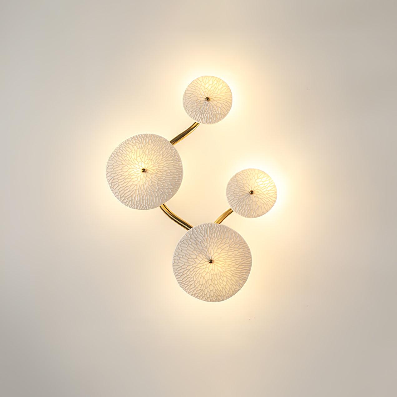 Lerius | Sculptural Ceramic Lotus Petal Artistic Wall Light