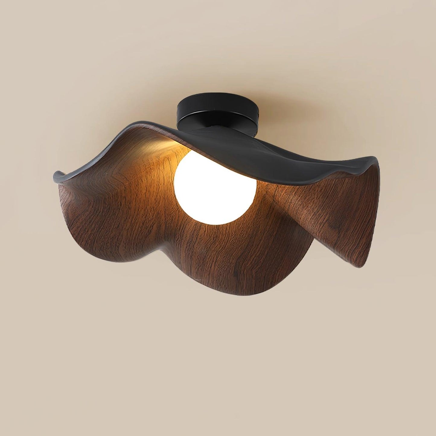 Calisthra | Biophilic Layered Wave Flush Mount Ceiling Light