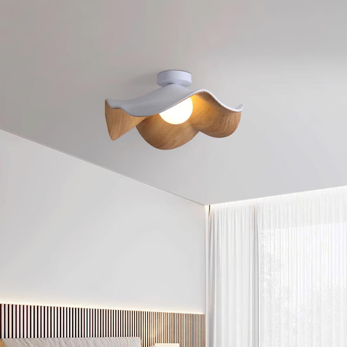 Calisthra | Biophilic Layered Wave Flush Mount Ceiling Light