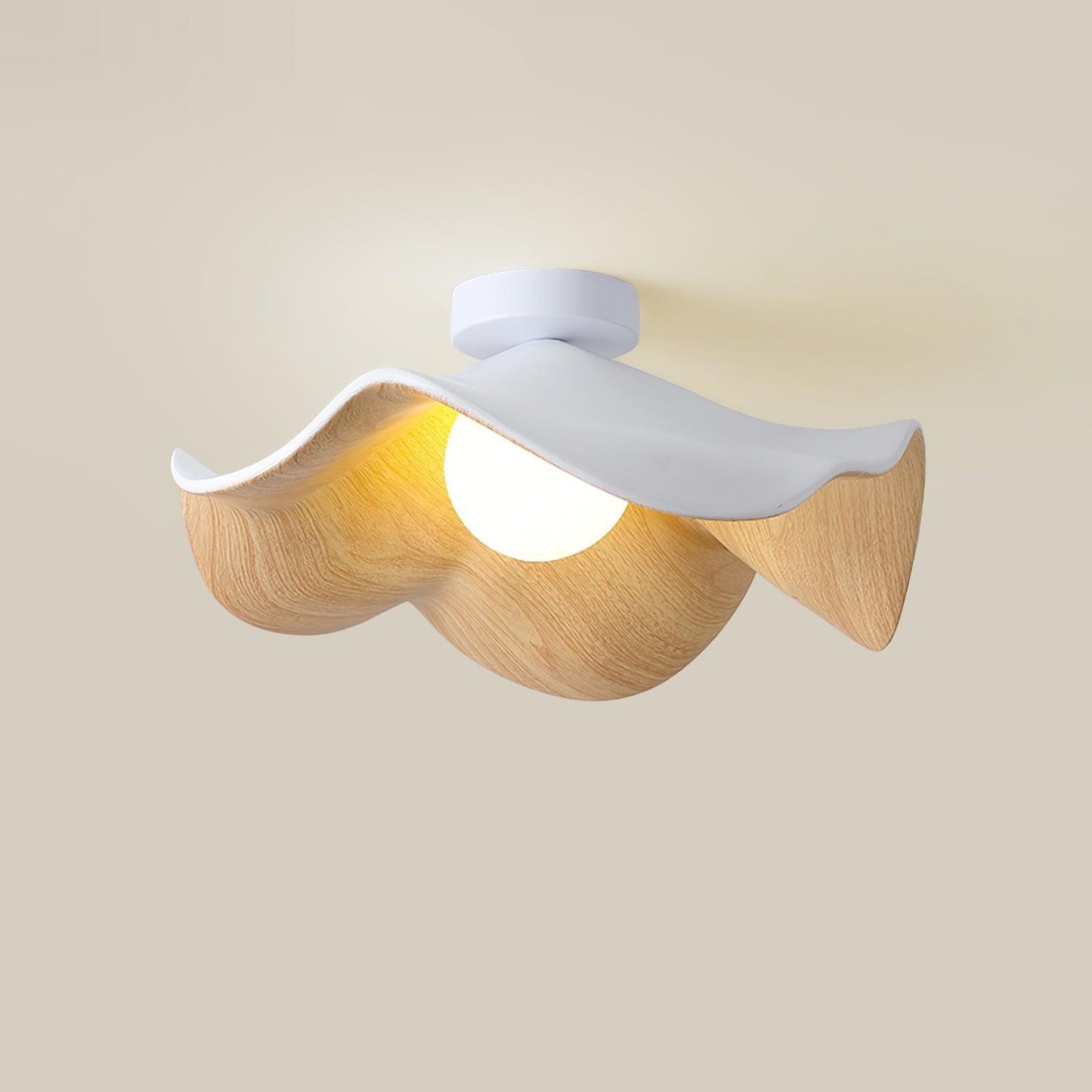 Calisthra | Biophilic Layered Wave Flush Mount Ceiling Light