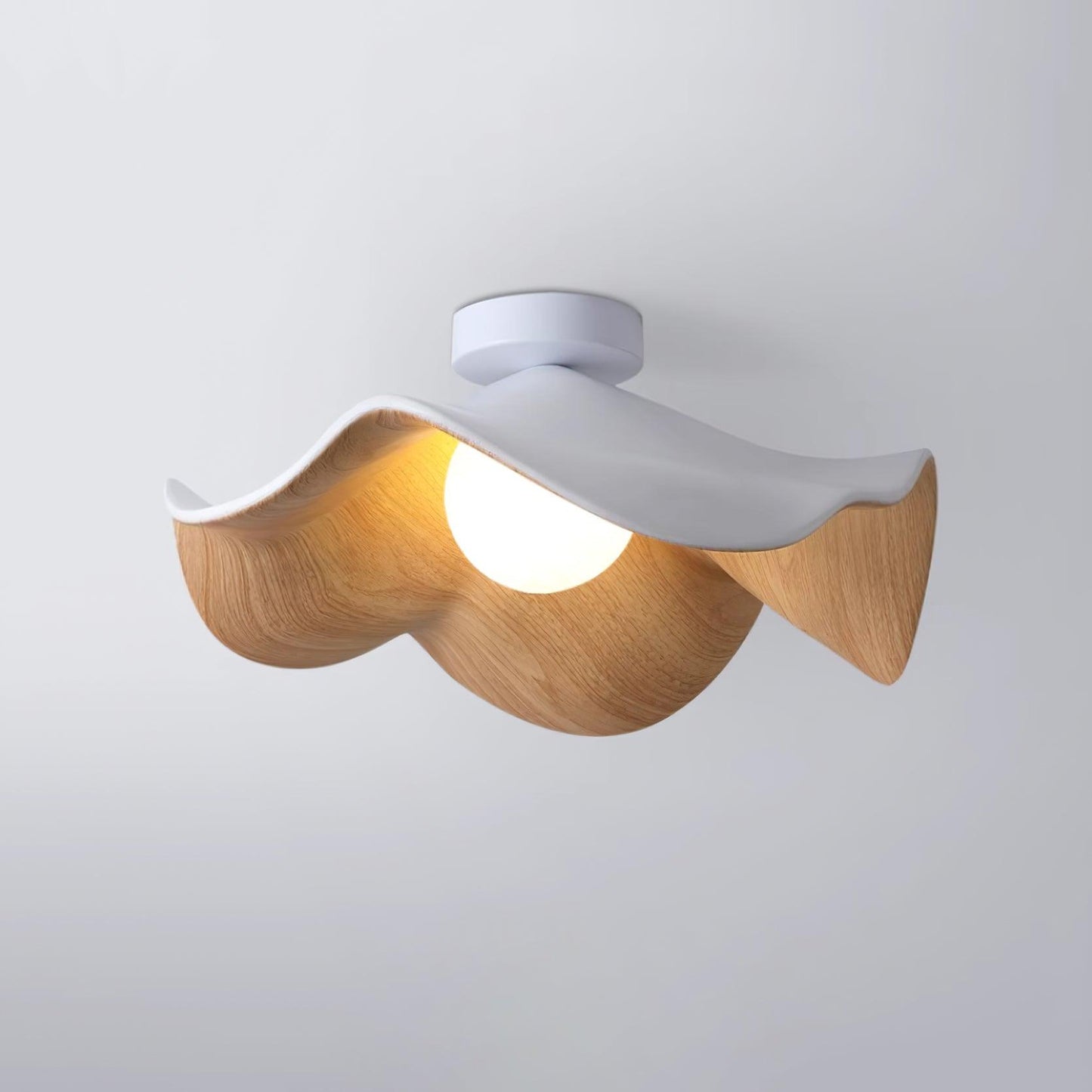 Calisthra | Biophilic Layered Wave Flush Mount Ceiling Light