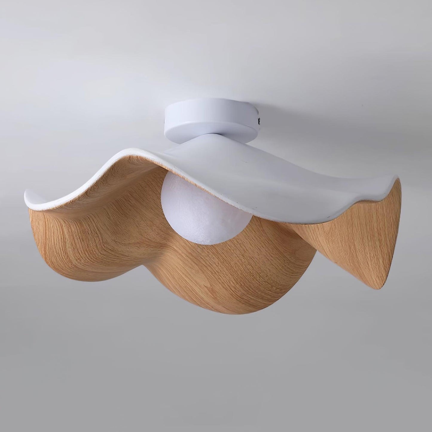 Calisthra | Biophilic Layered Wave Flush Mount Ceiling Light