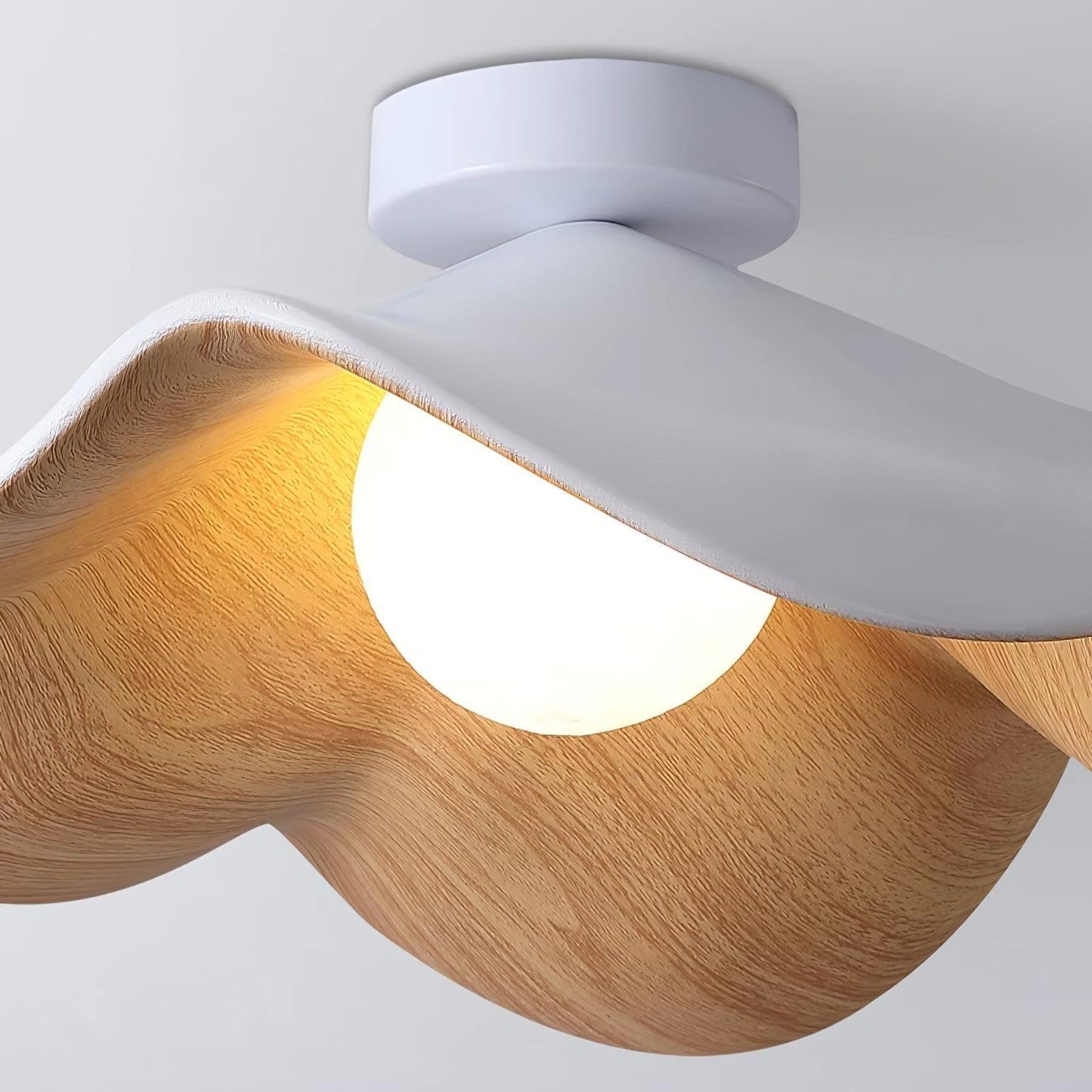 Calisthra | Biophilic Layered Wave Flush Mount Ceiling Light