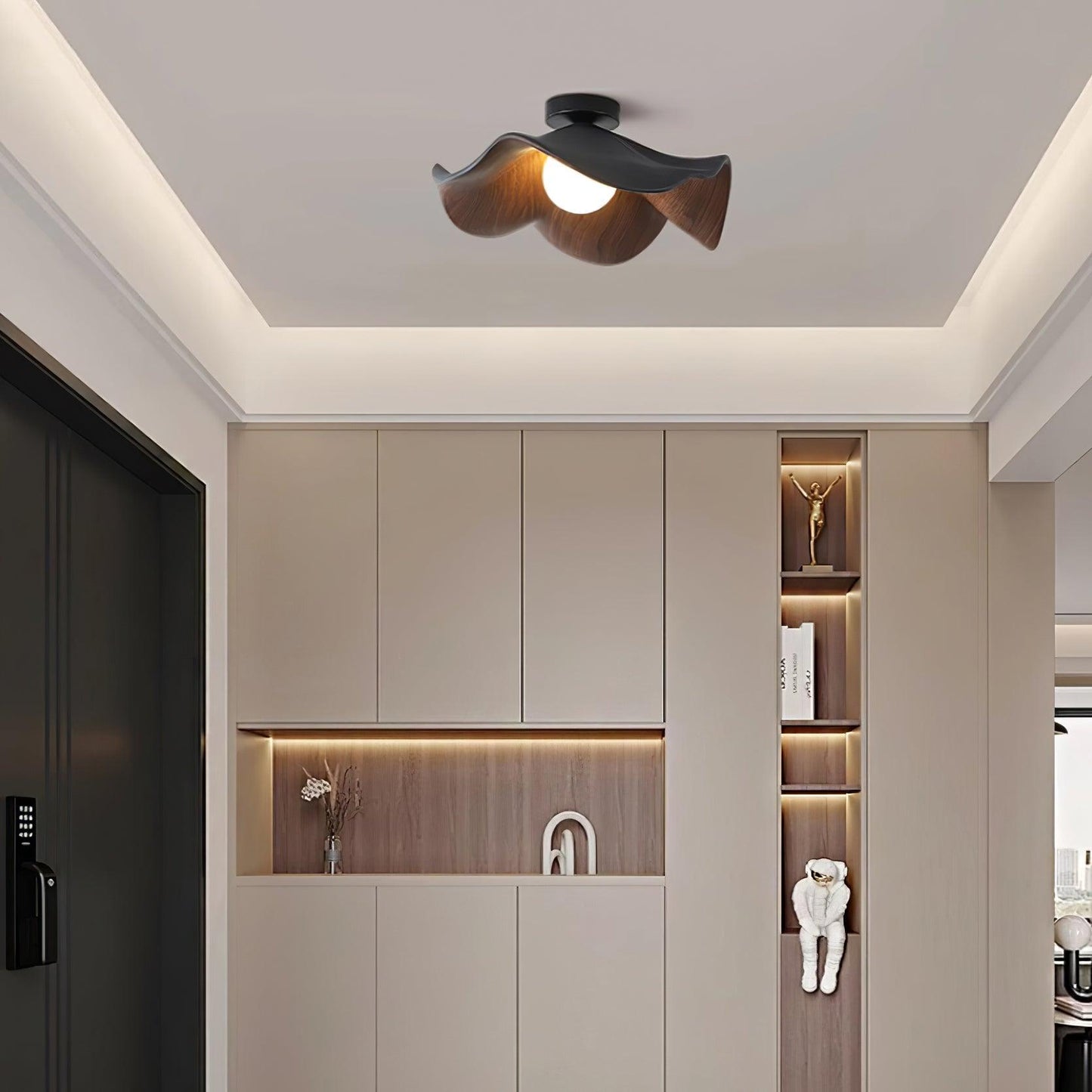 Calisthra | Biophilic Layered Wave Flush Mount Ceiling Light