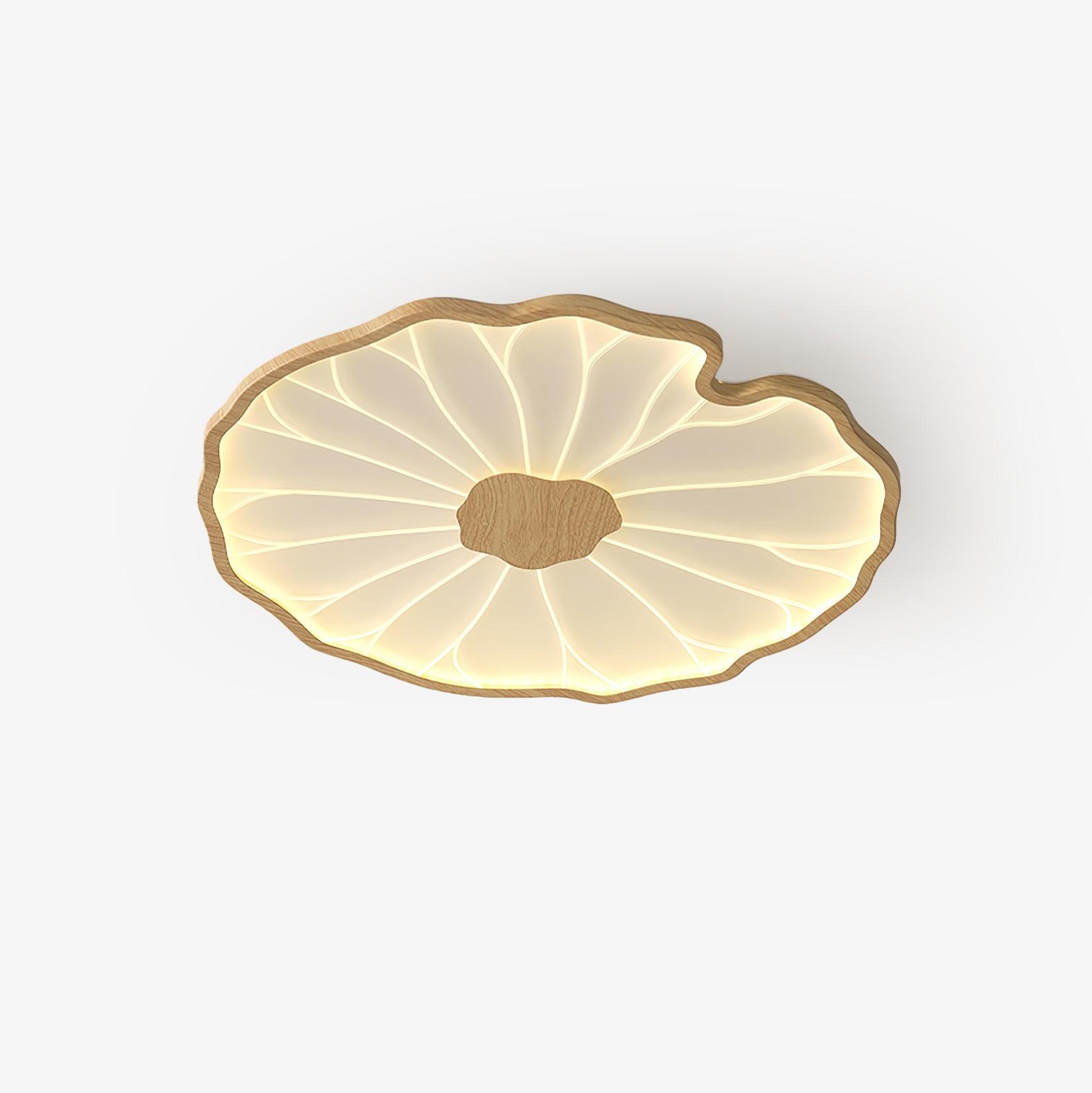 Zoltaria | Organic Curved Leaf Petal Flush Mount Ceiling Light