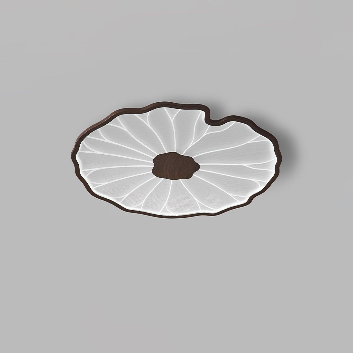 Thalixe | Lotus Leaf Silhouette Organic Scandi Flush Mount Ceiling Light