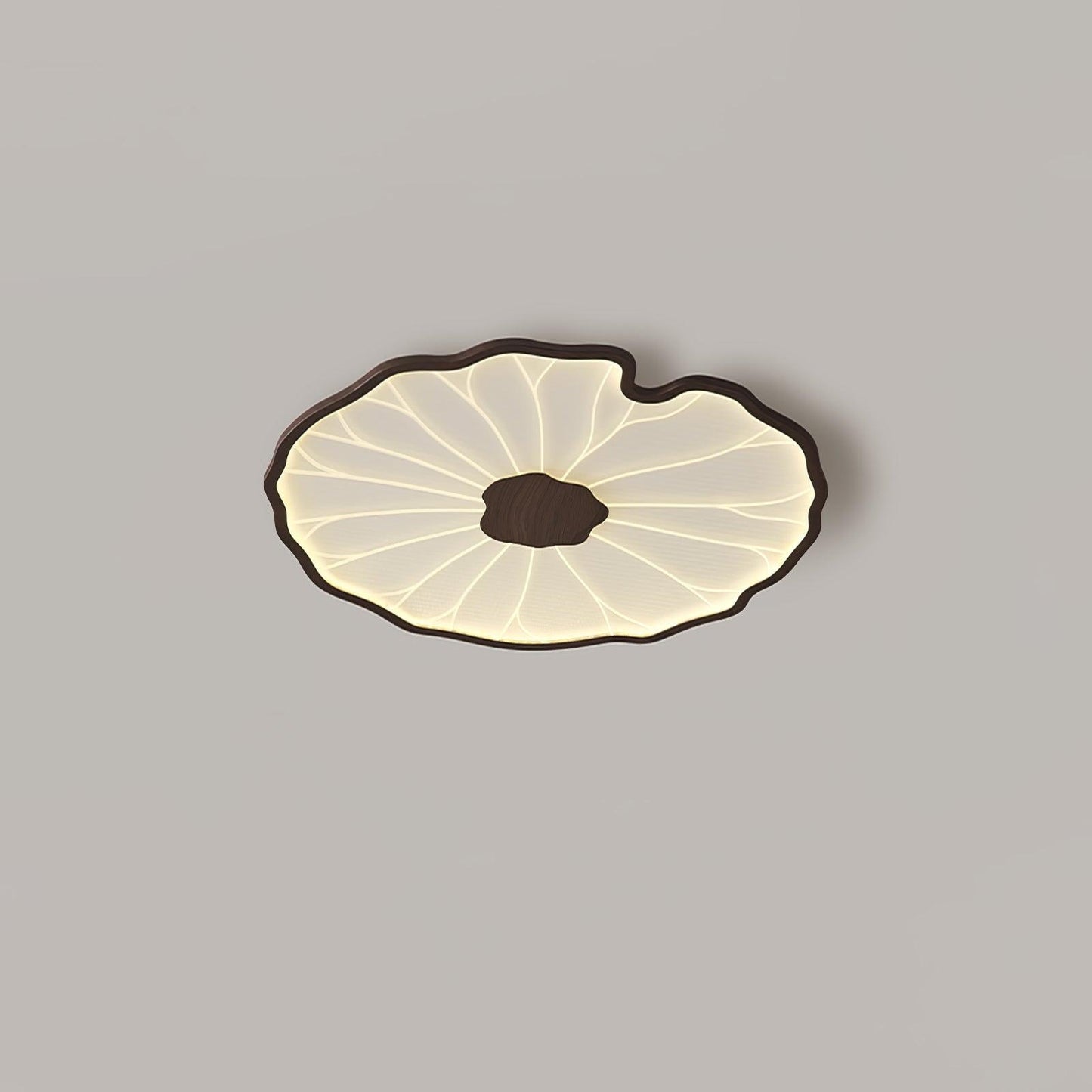 Thalixe | Lotus Leaf Silhouette Organic Scandi Flush Mount Ceiling Light