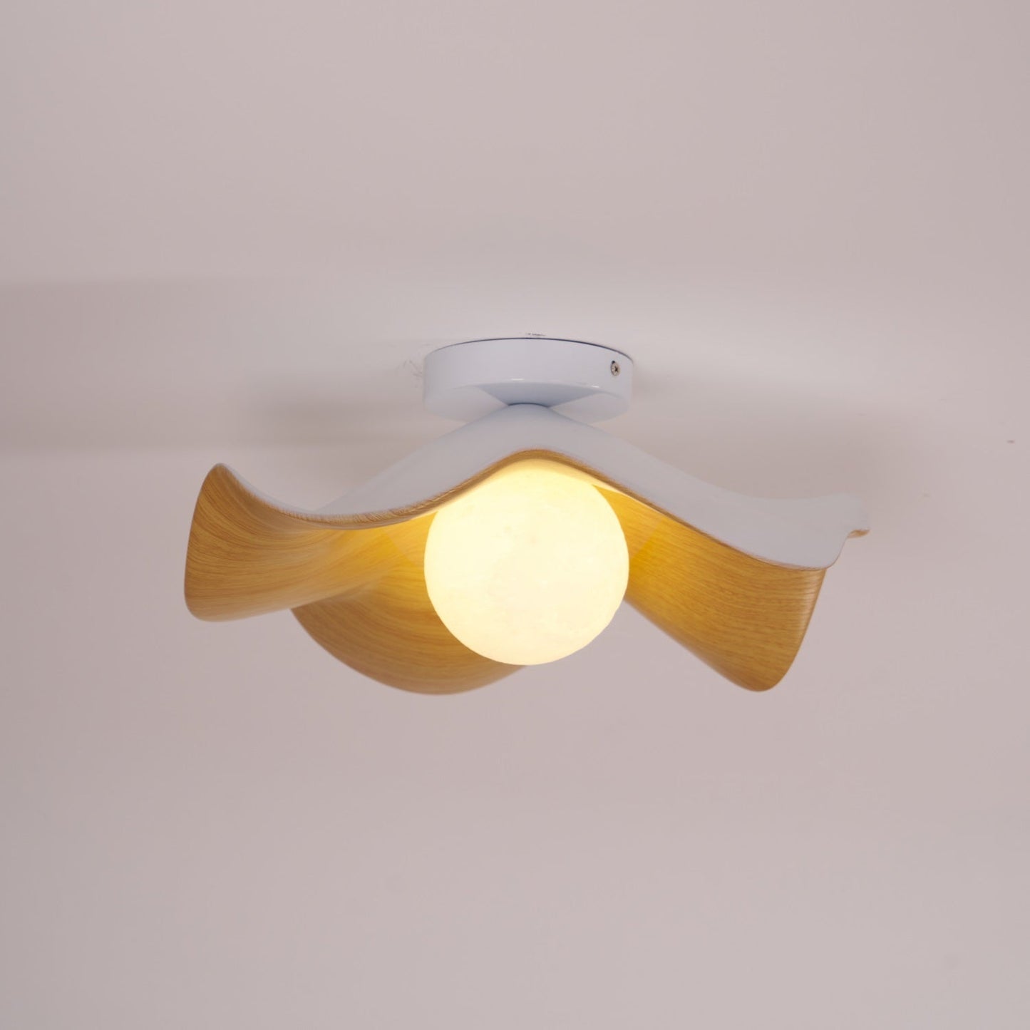 Calisthra | Biophilic Layered Wave Flush Mount Ceiling Light