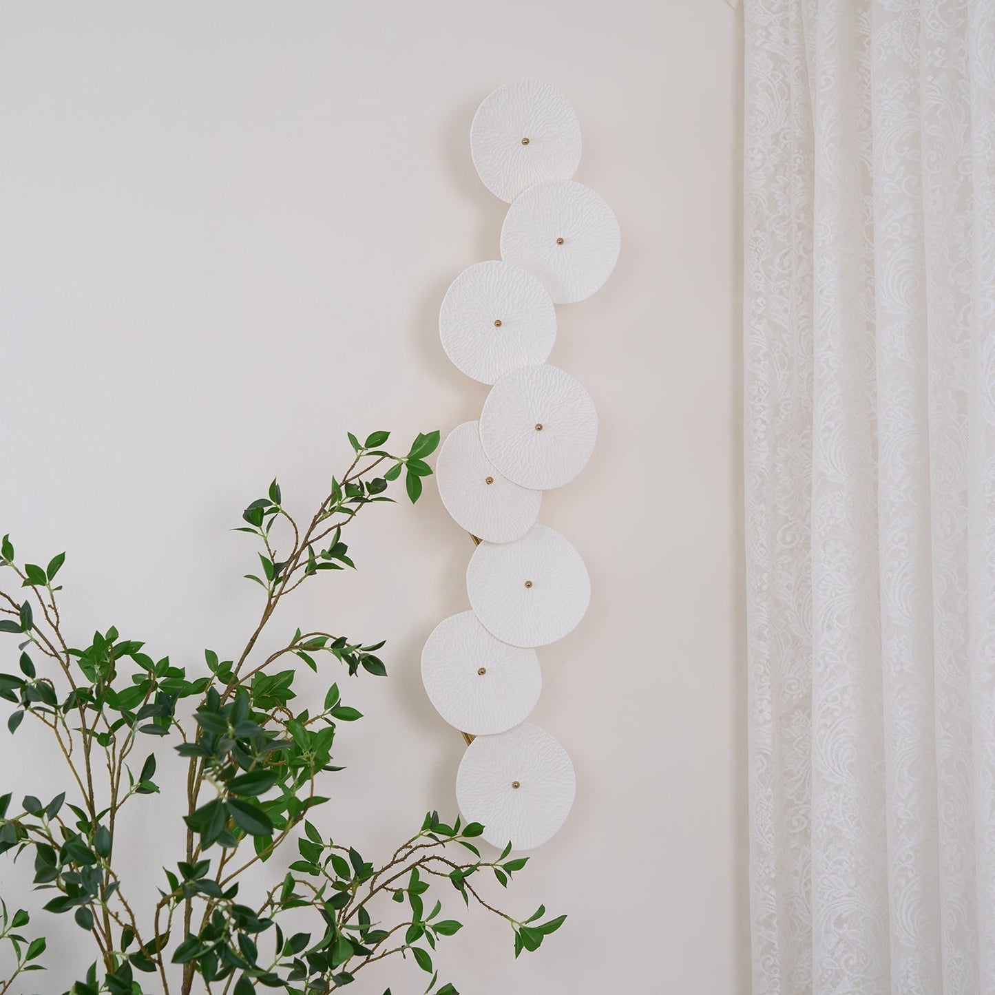 Lerius | Sculptural Ceramic Lotus Petal Artistic Wall Light