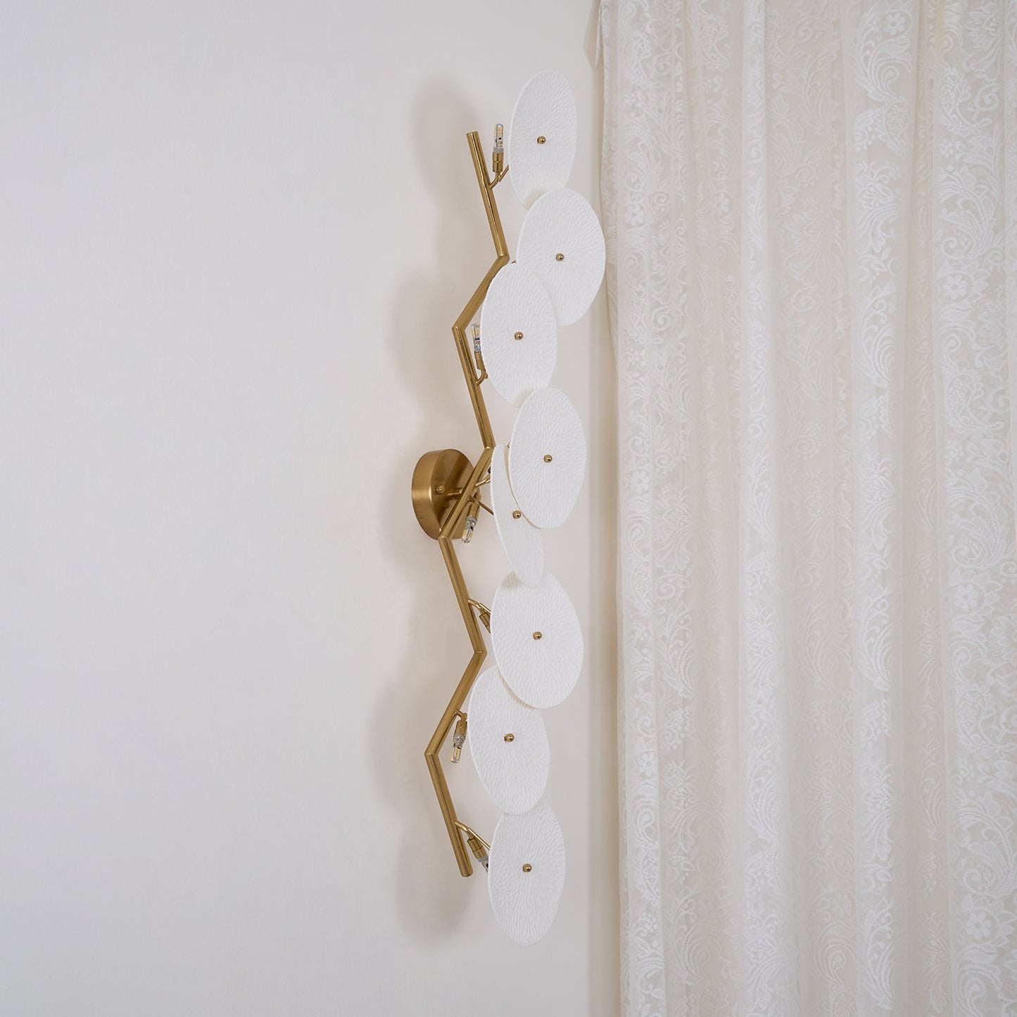 Lerius | Sculptural Ceramic Lotus Petal Artistic Wall Light