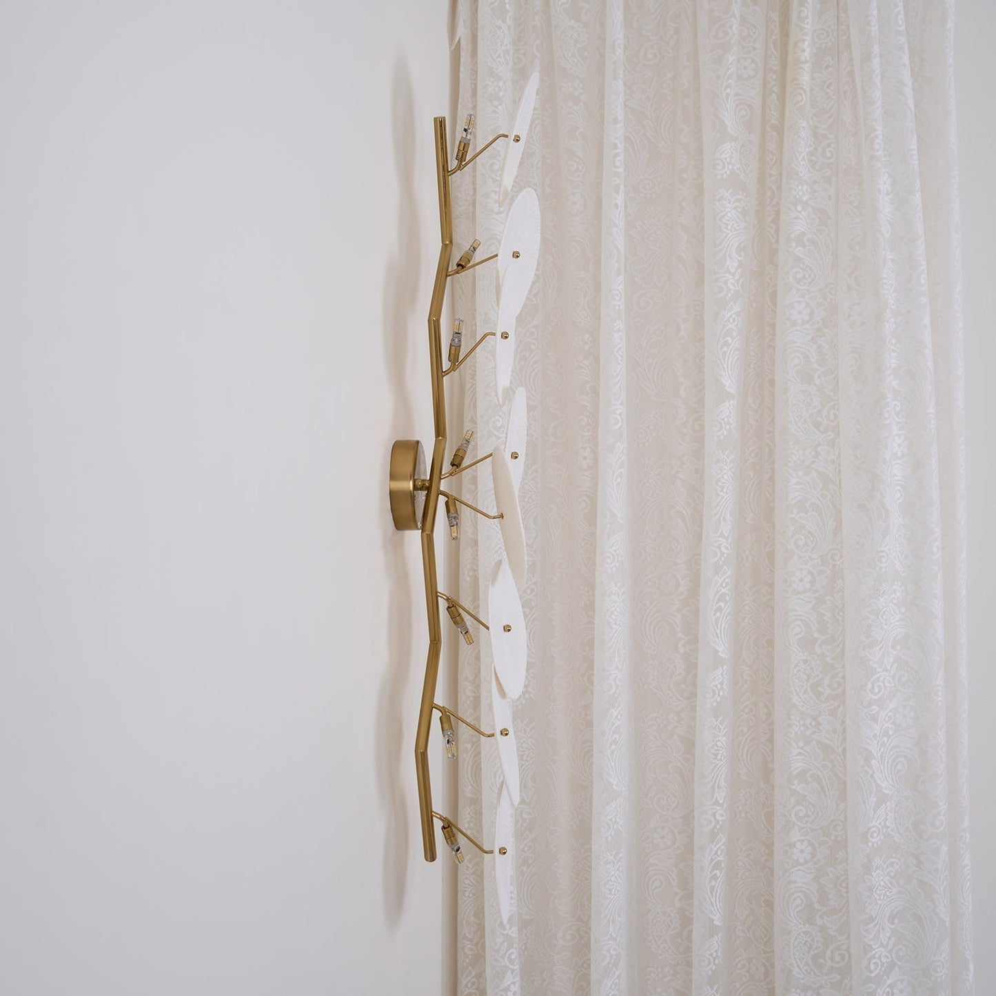 Lerius | Sculptural Ceramic Lotus Petal Artistic Wall Light