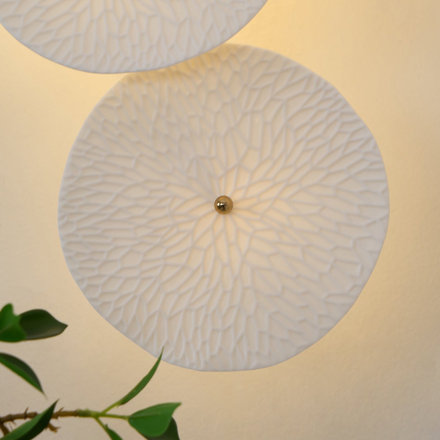 Lerius | Sculptural Ceramic Lotus Petal Artistic Wall Light