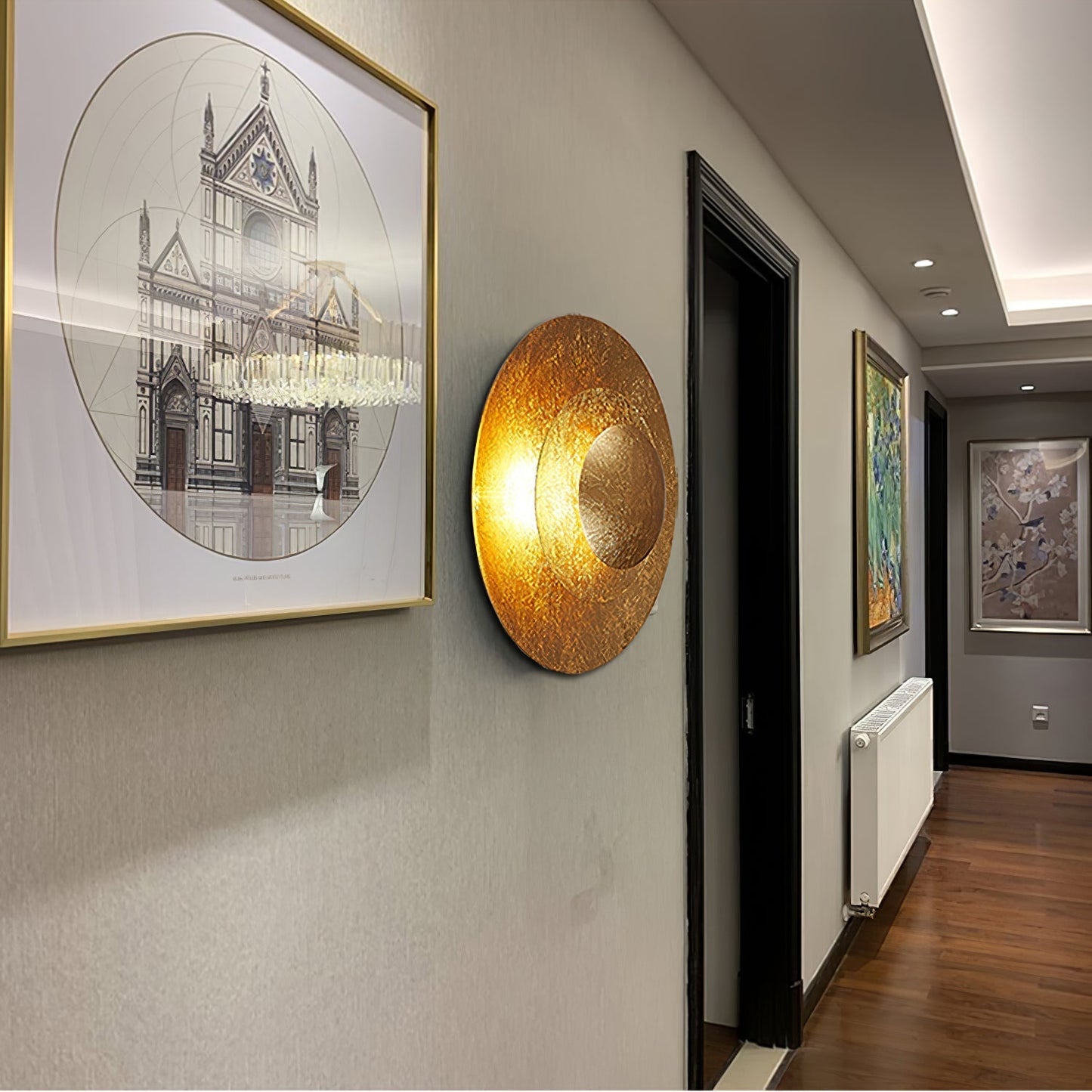 Aerish | Luxury Sculptural Leaf Gilded Vintage Wall Light