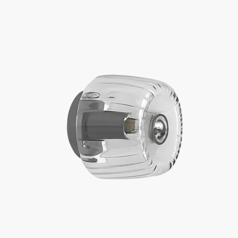 Marquello | Fluted Transparent Glass Bauhaus Inspired Wall Light