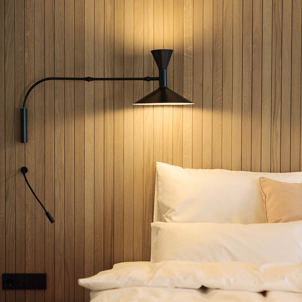 Elvinda | Sculptural Adjustable Aluminum Swivel Wall Light