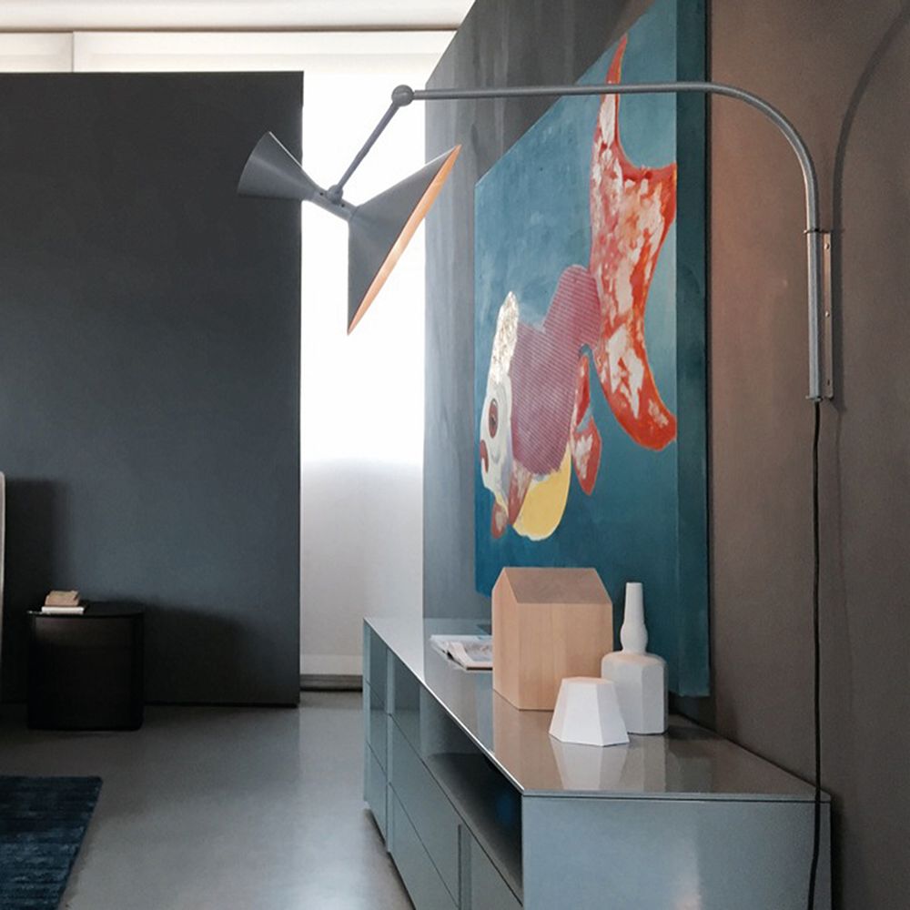 Elvinda | Sculptural Adjustable Aluminum Swivel Wall Light