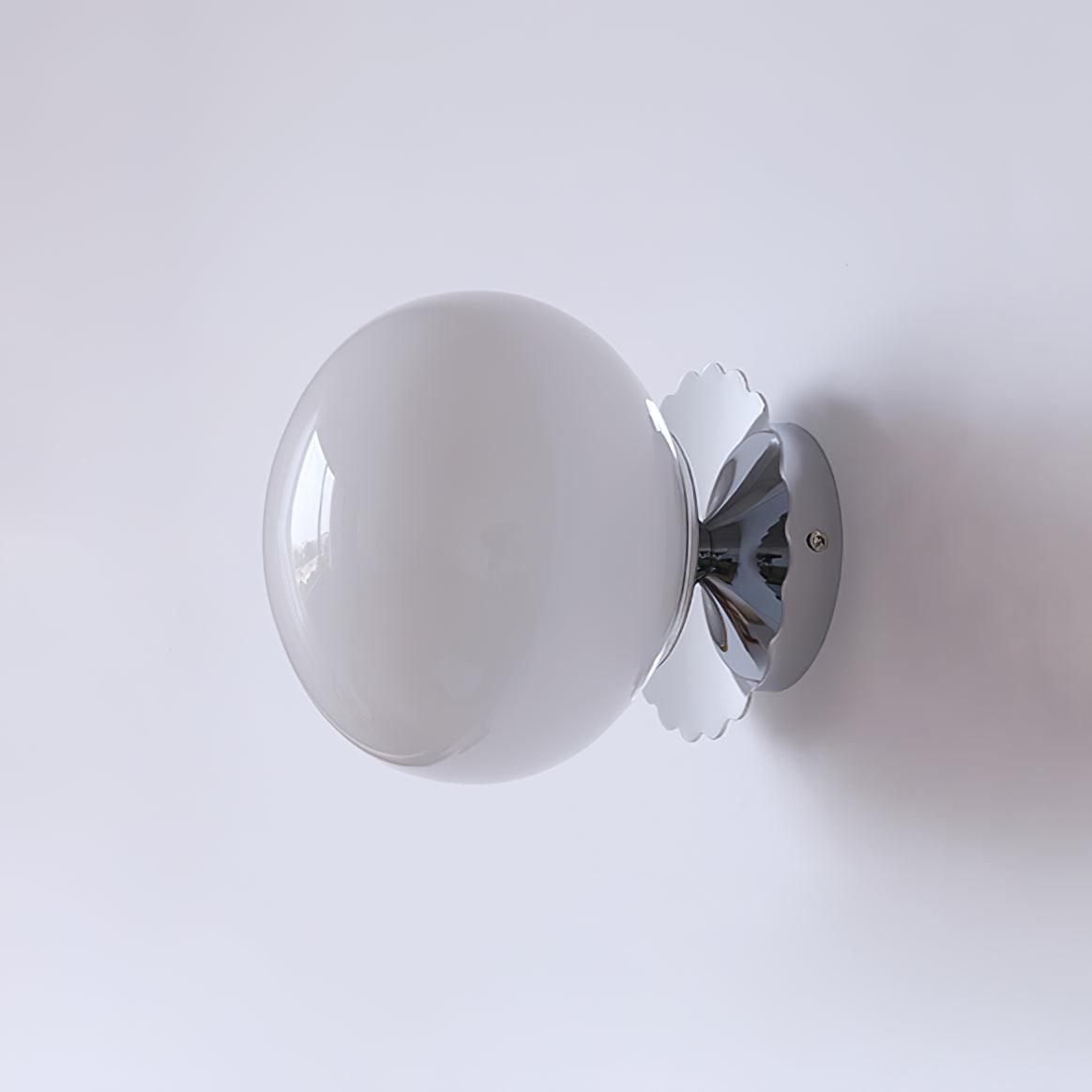 Galdromic | Sculptural Frosted Orb Wall Light