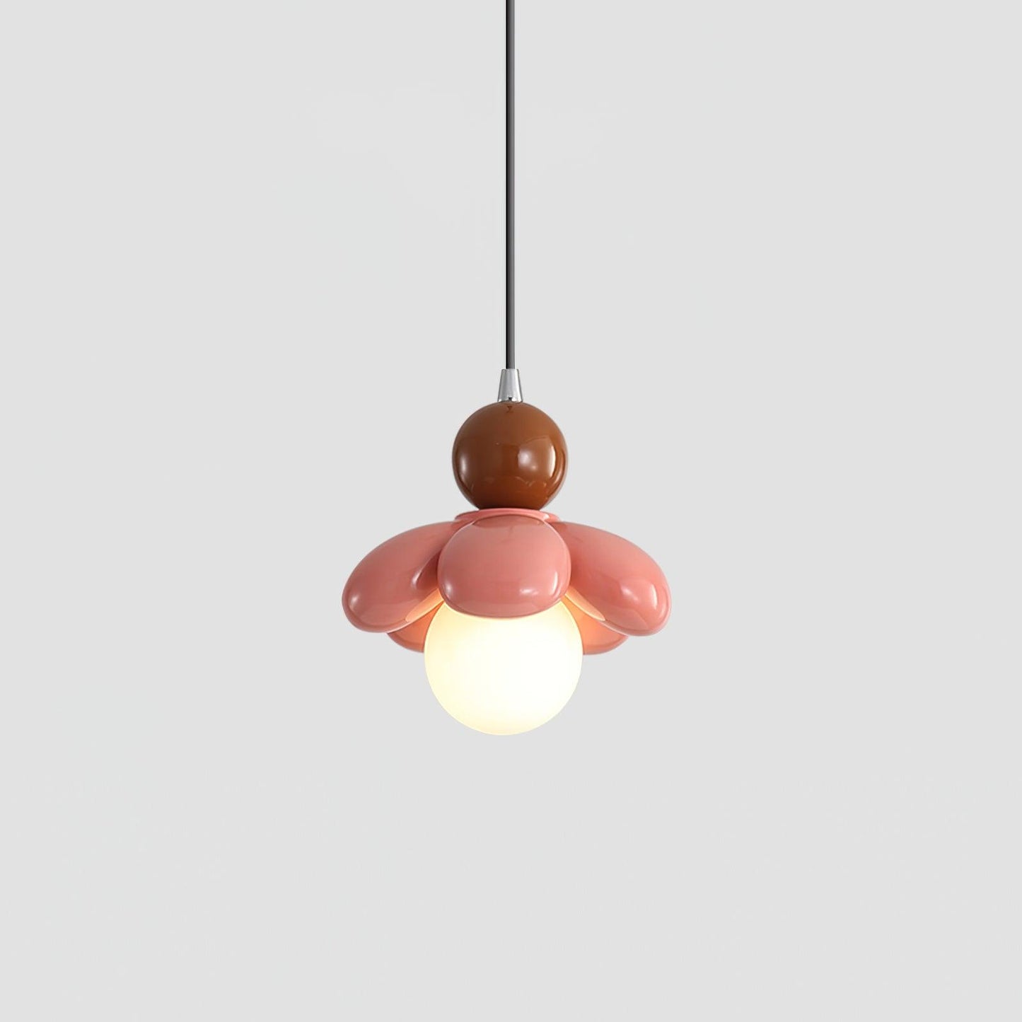 Berislys | Sculpted  Organic Floral Silhouette Glass Pendant Light