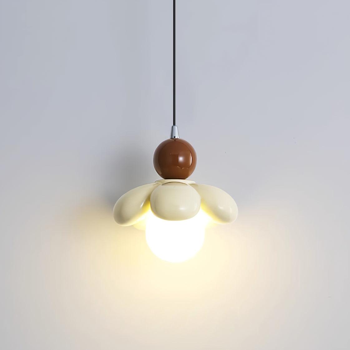 Berislys | Sculpted  Organic Floral Silhouette Glass Pendant Light
