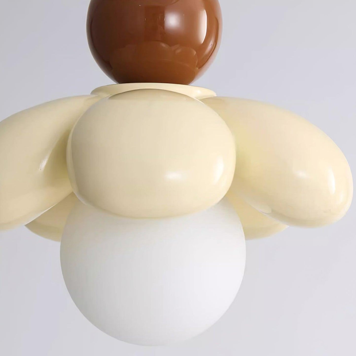 Berislys | Sculpted  Organic Floral Silhouette Glass Pendant Light