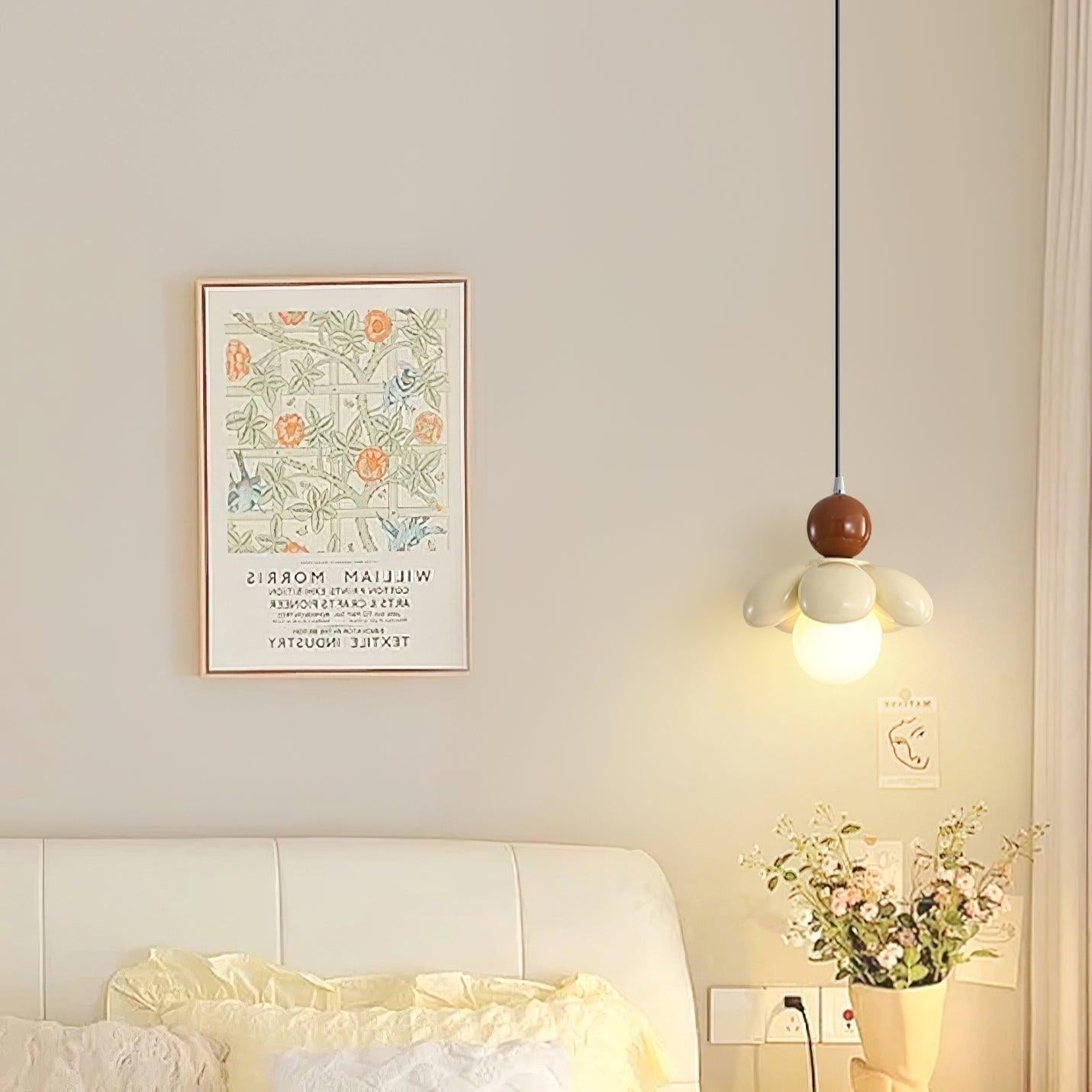 Berislys | Sculpted  Organic Floral Silhouette Glass Pendant Light