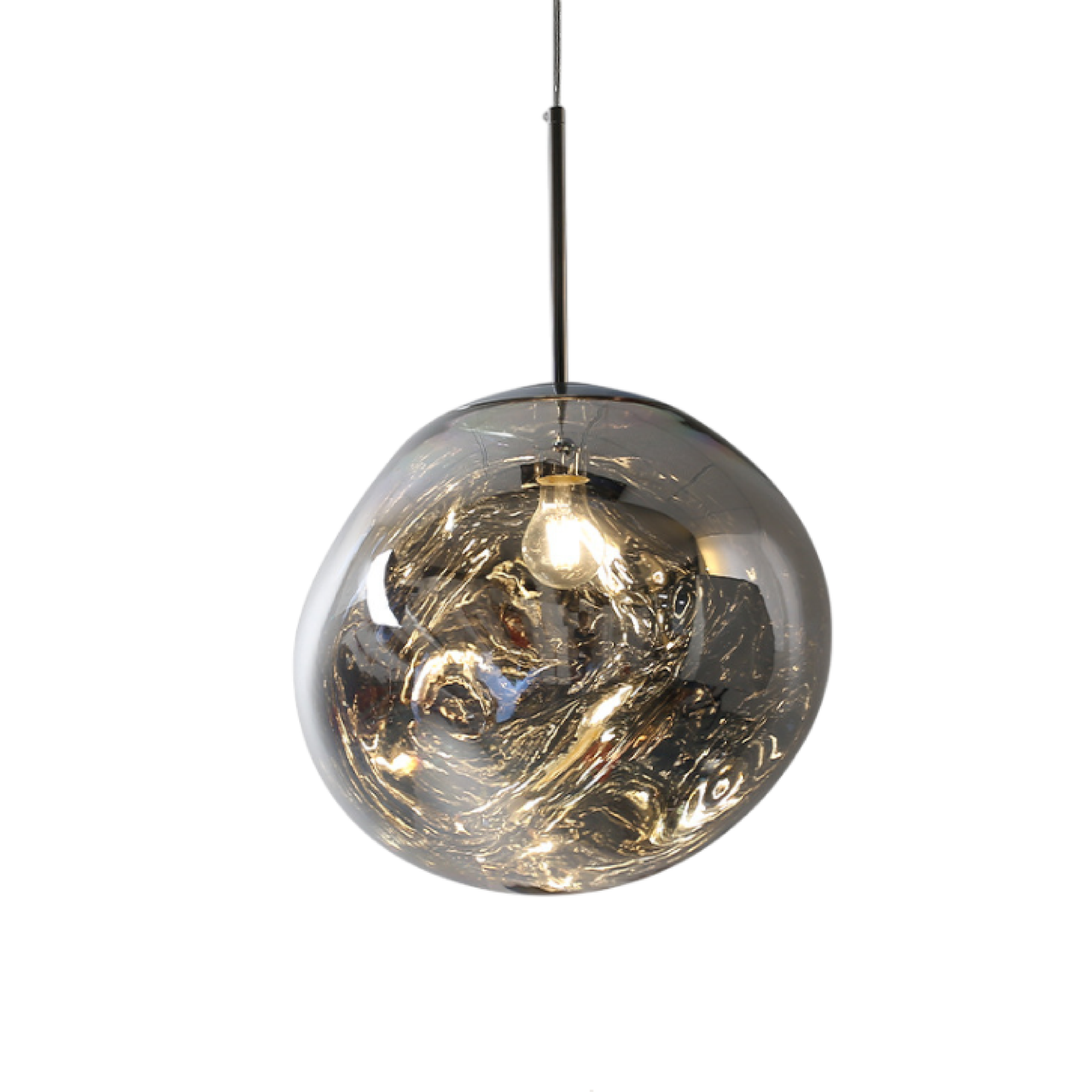 Fusio | Contemporary Abstract Melted Globe Pendant Light