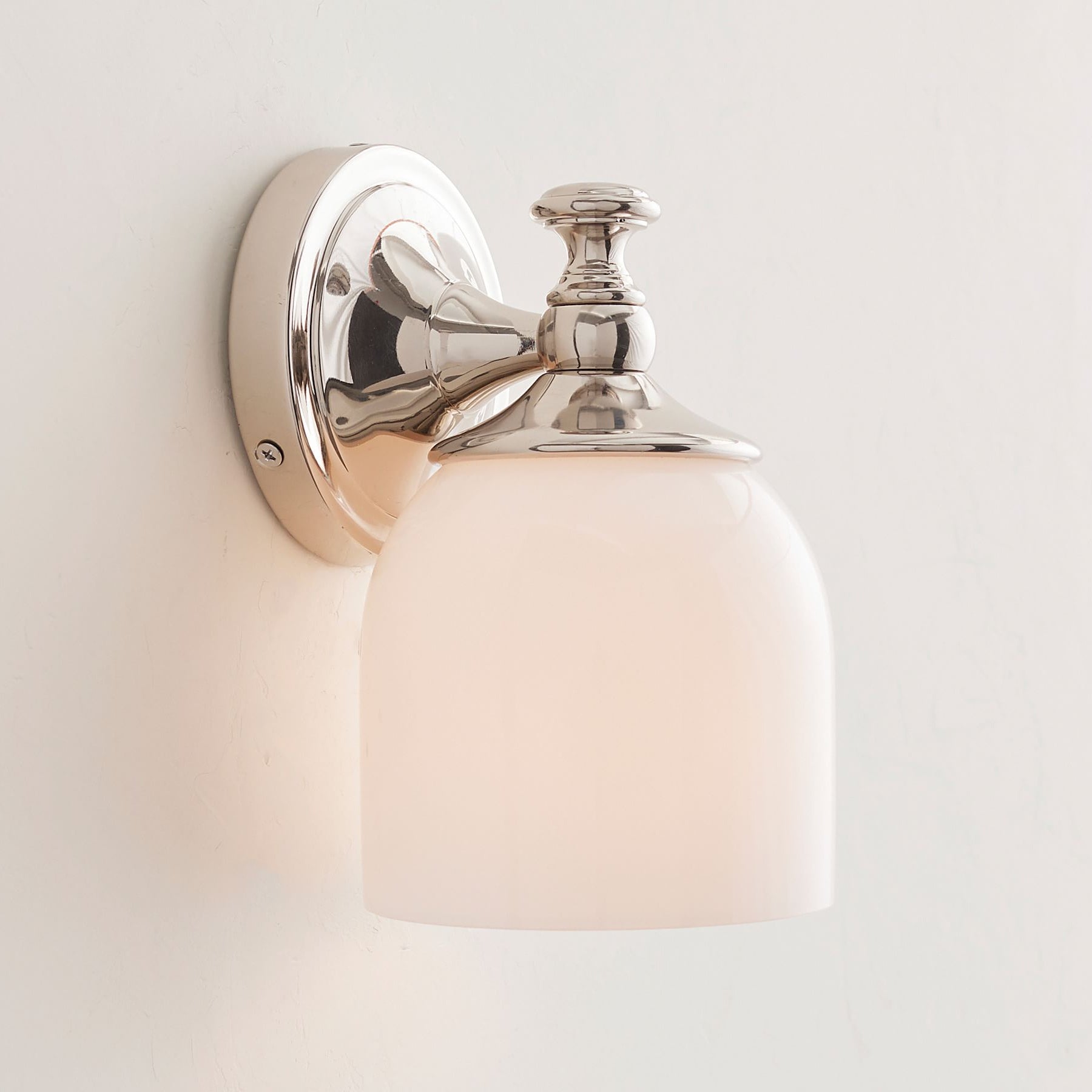 Lisaeth | Minimalist Arm Wall Light with Spherical Glass Globe