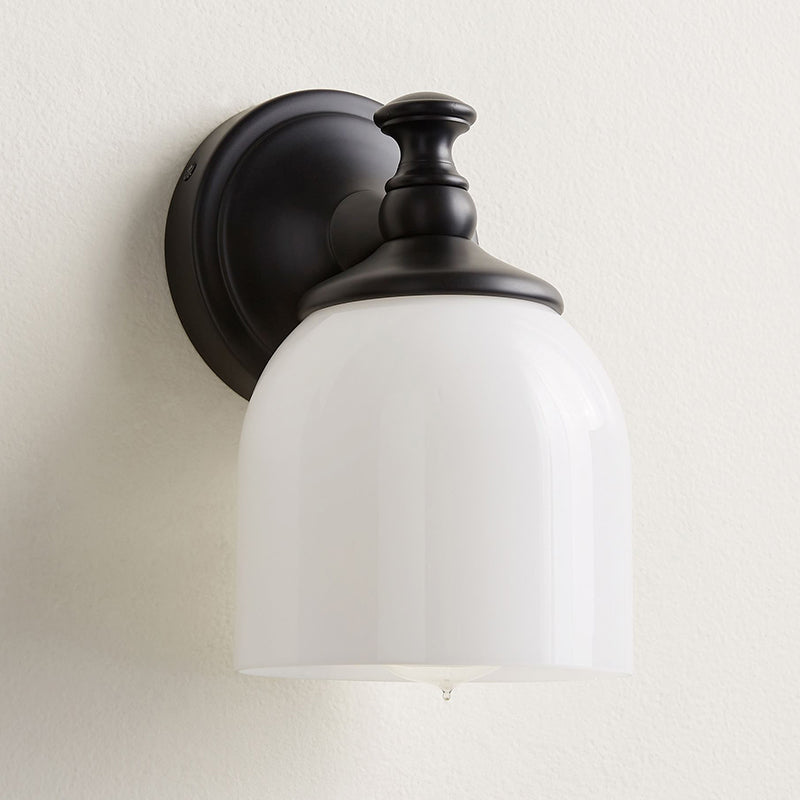 Lisaeth | Minimalist Arm Wall Light with Spherical Glass Globe
