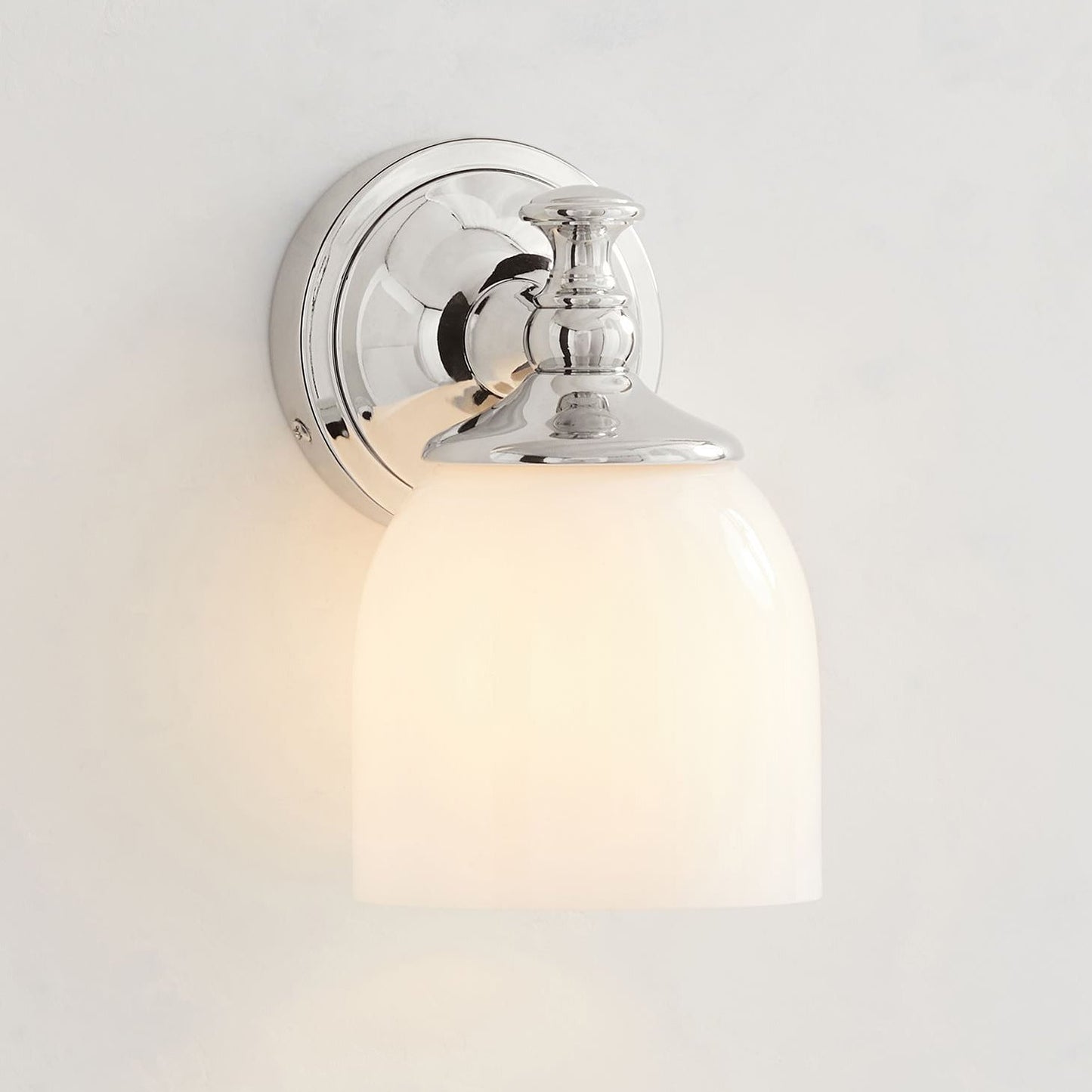 Lisaeth | Minimalist Arm Wall Light with Spherical Glass Globe