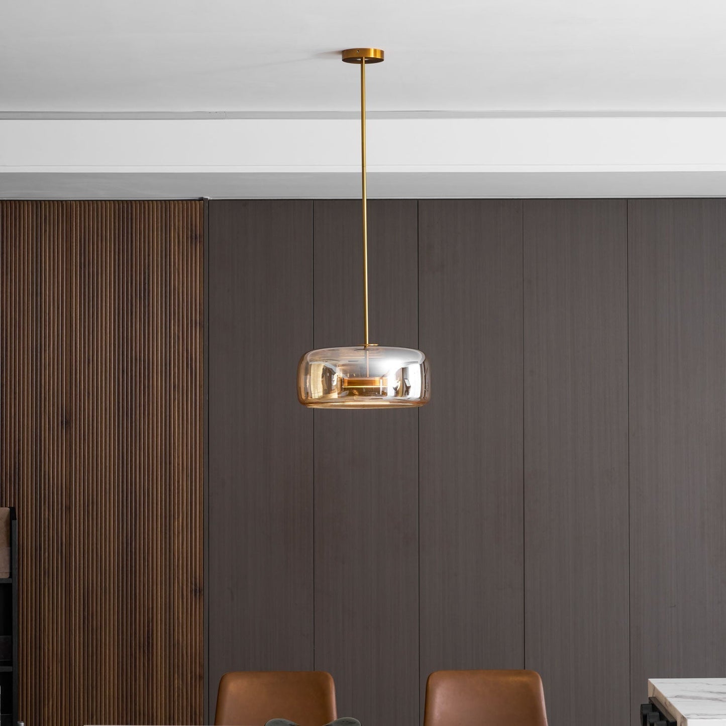Orionth | Geometric Sculptural HandBlown Glass Sphere Pendant Light
