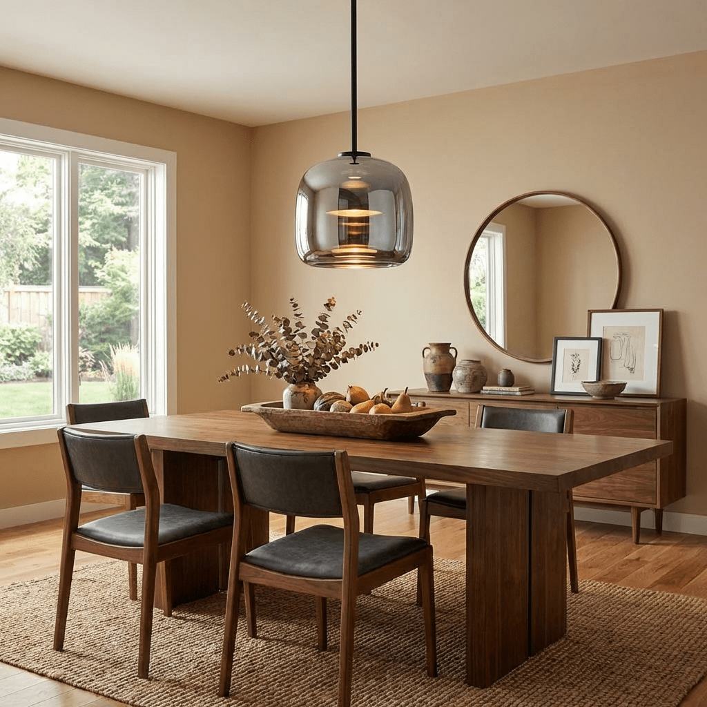 Orionth | Geometric Sculptural HandBlown Glass Sphere Pendant Light
