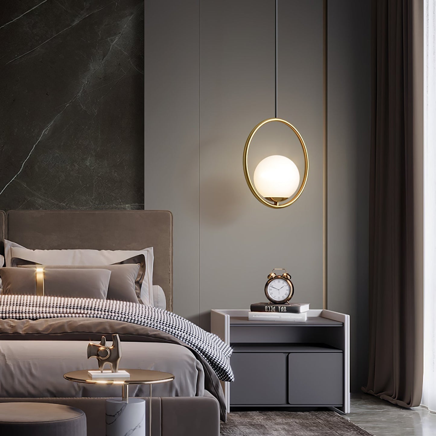 Belvadiro | Minimalist Spherical Glass Pendant Light