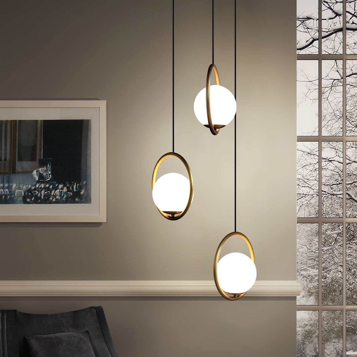 Belvadiro | Minimalist Spherical Glass Pendant Light