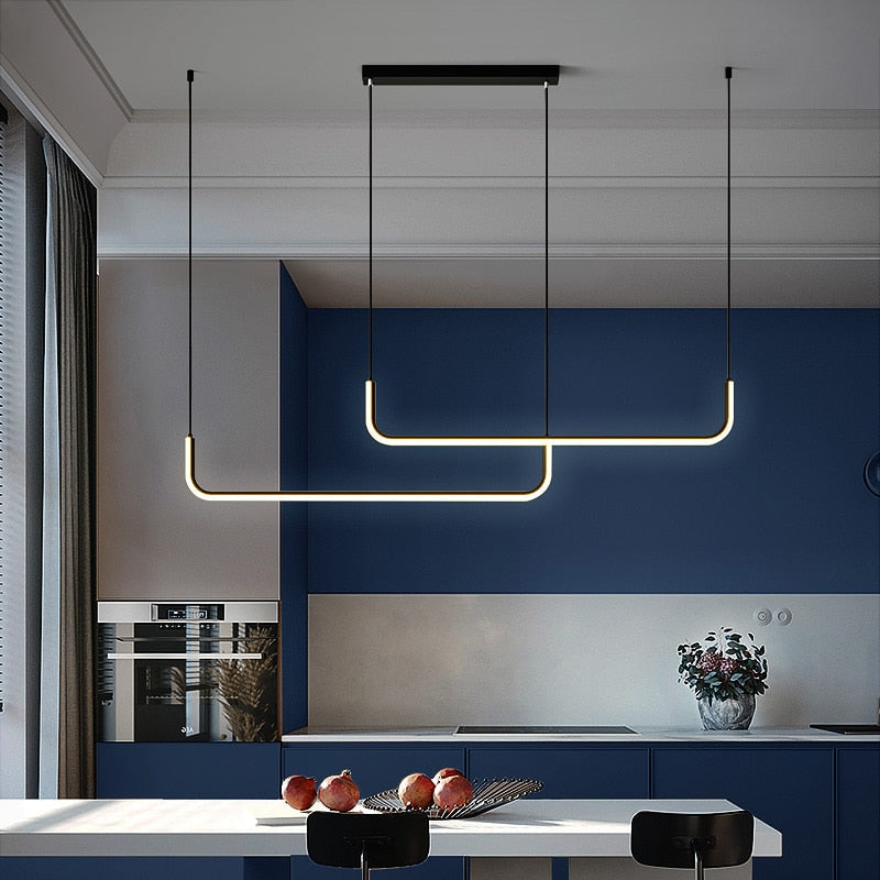 Alvura | Minimalist Geometric Linear Pendant Light