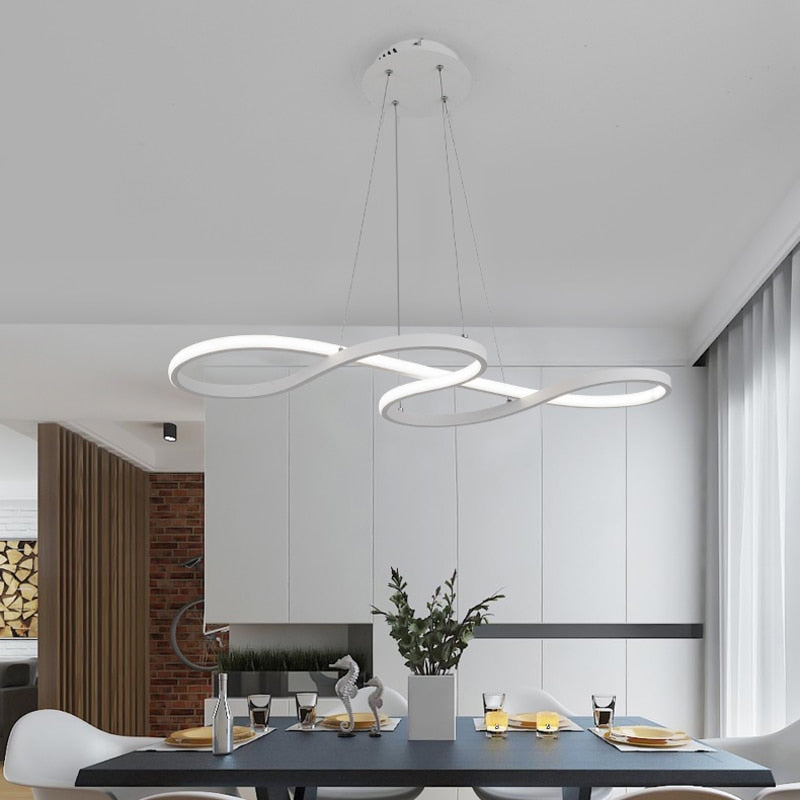 lvande | Linear Musical Note Wave Pendant Light