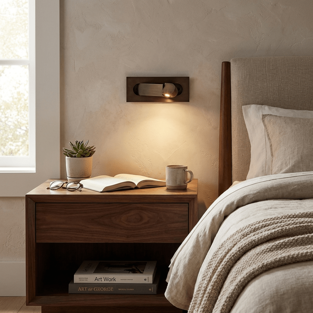 Solveinda | Linear Pop Out Adjustable Bedside Reading Wall Light