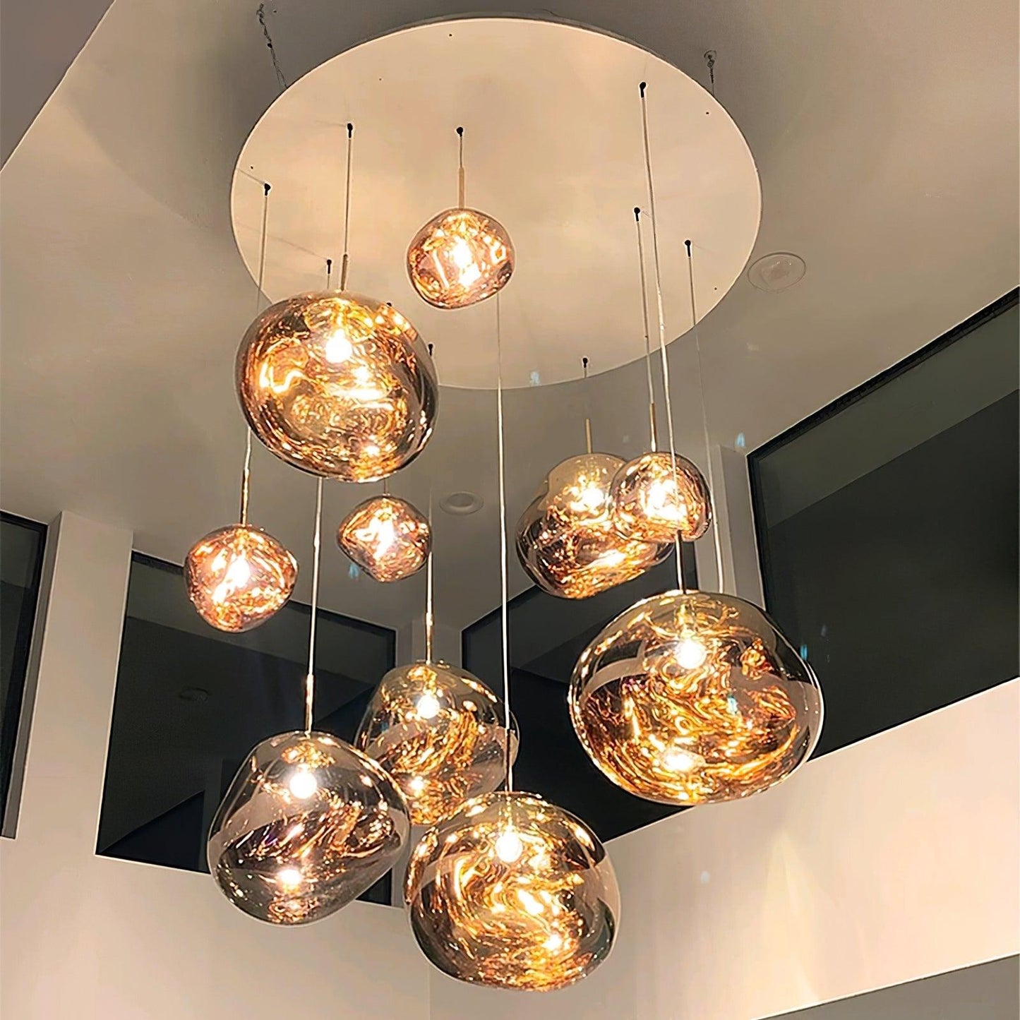 Kryntoch | Sculptural Fluidic Wave Ambient Drop Pendant Light
