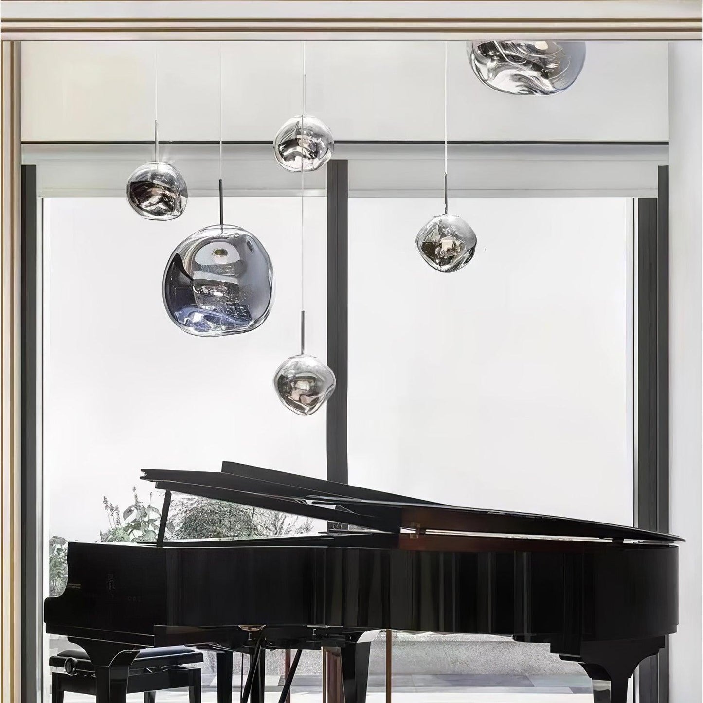 Kryntoch | Sculptural Fluidic Wave Ambient Drop Pendant Light
