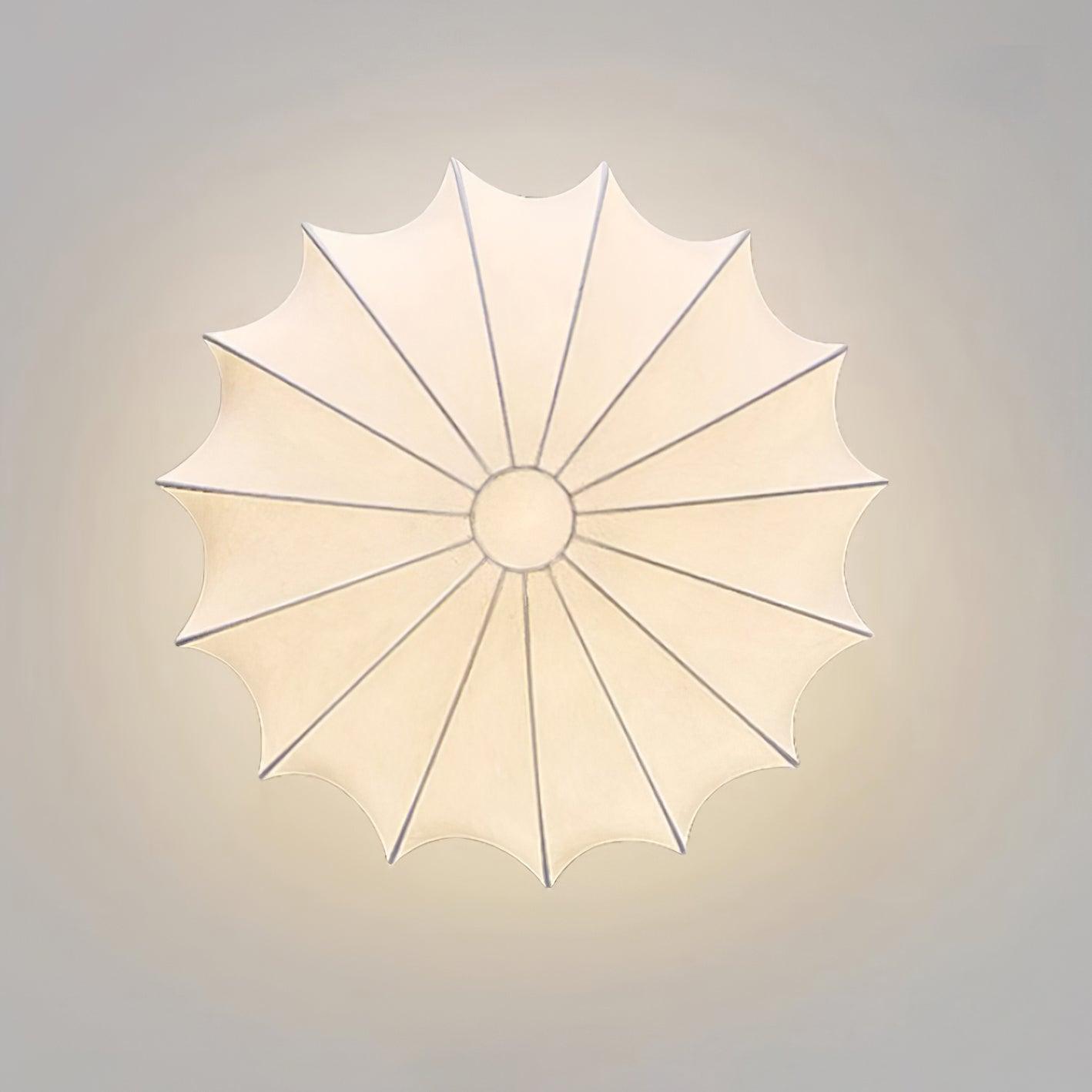 Korisand | Mid-Century Geometric Sculptural Silk Mesh Ceiling Light