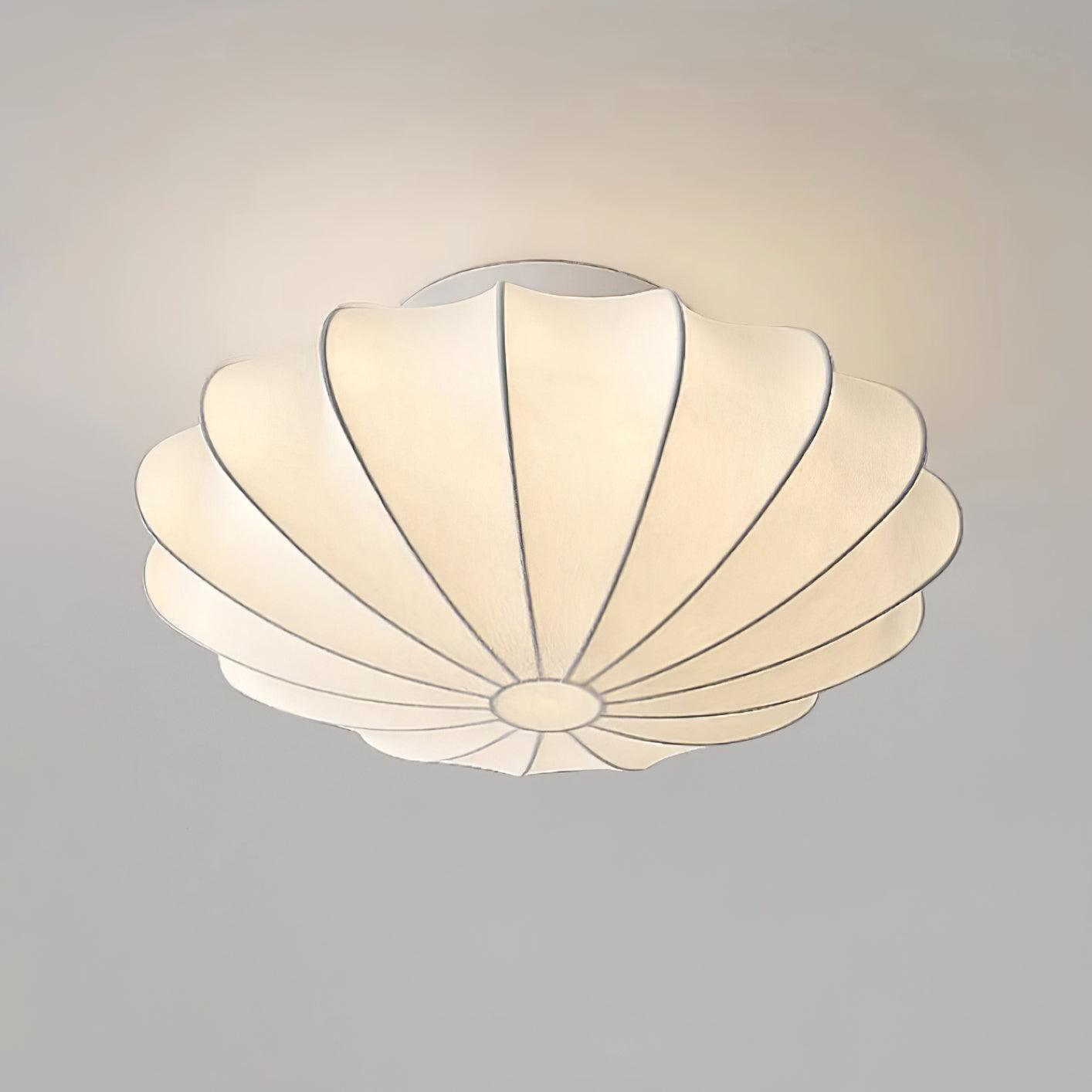 Korisand | Mid-Century Geometric Sculptural Silk Mesh Ceiling Light