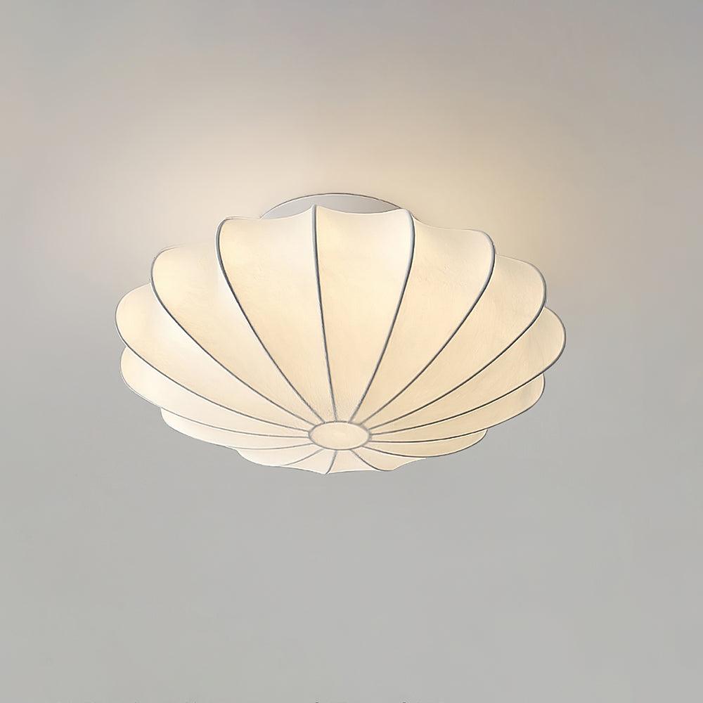 Korisand | Mid-Century Geometric Sculptural Silk Mesh Ceiling Light