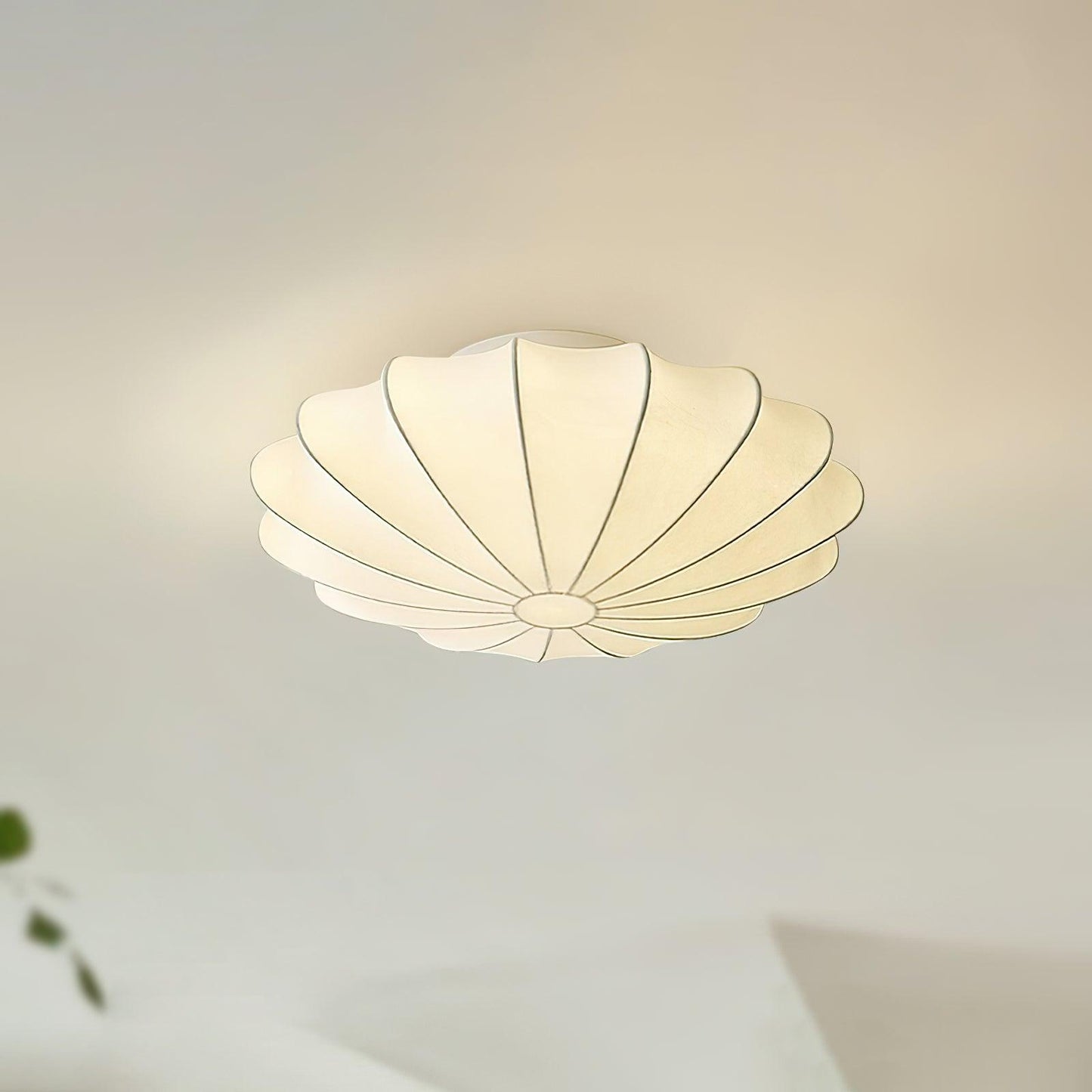 Korisand | Mid-Century Geometric Sculptural Silk Mesh Ceiling Light