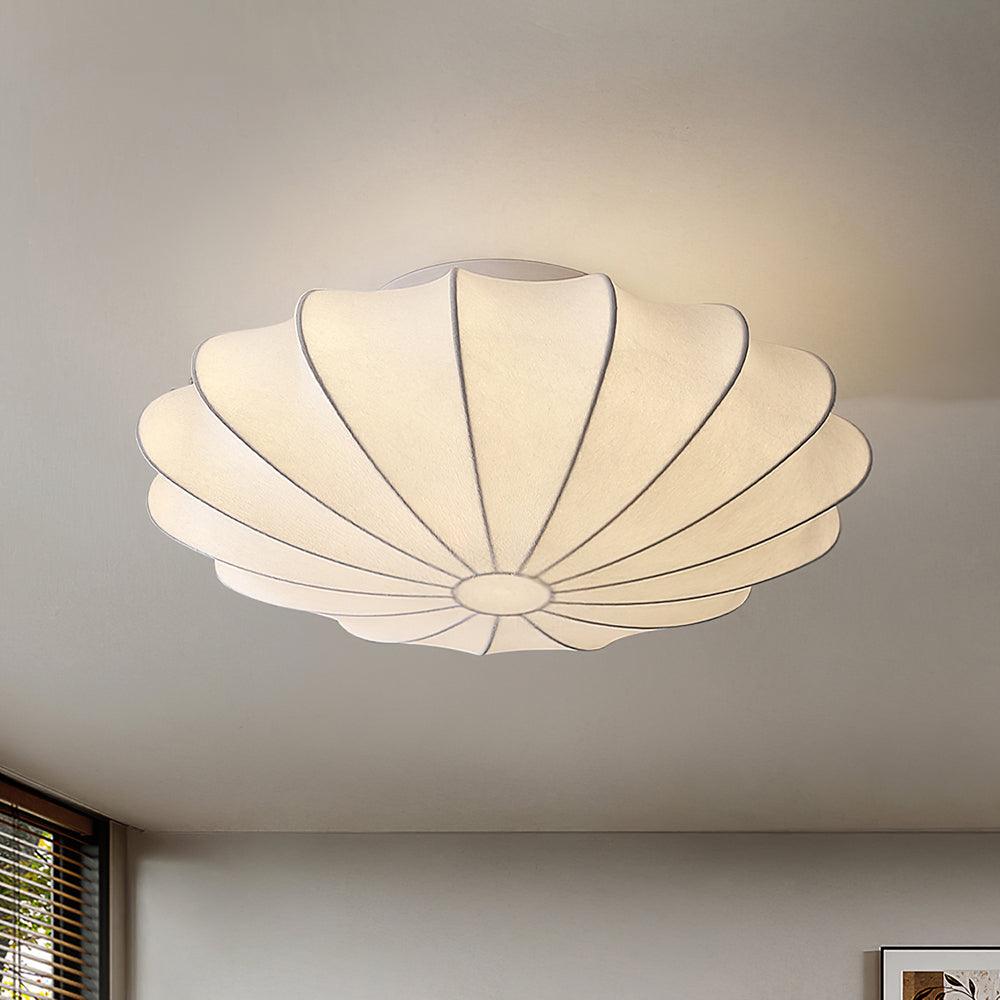 Korisand | Mid-Century Geometric Sculptural Silk Mesh Ceiling Light
