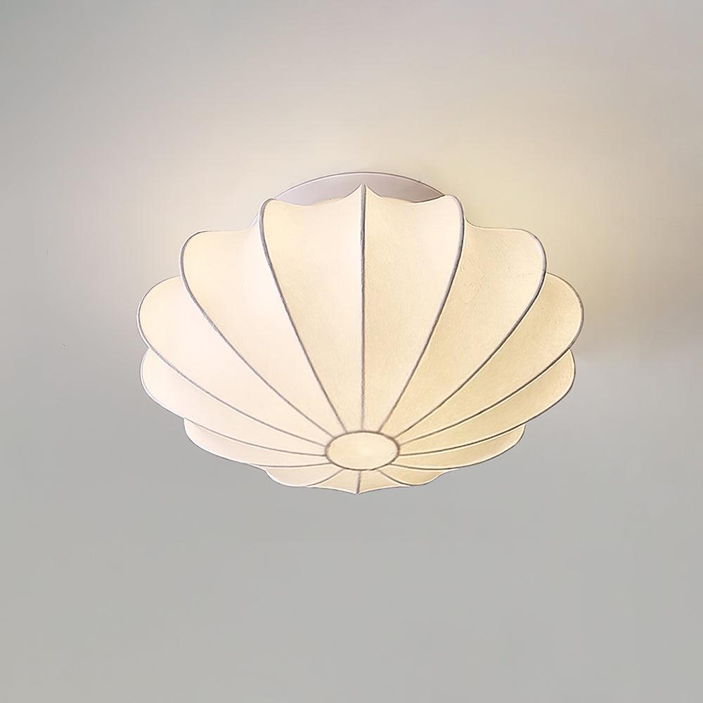 Korisand | Mid-Century Geometric Sculptural Silk Mesh Ceiling Light