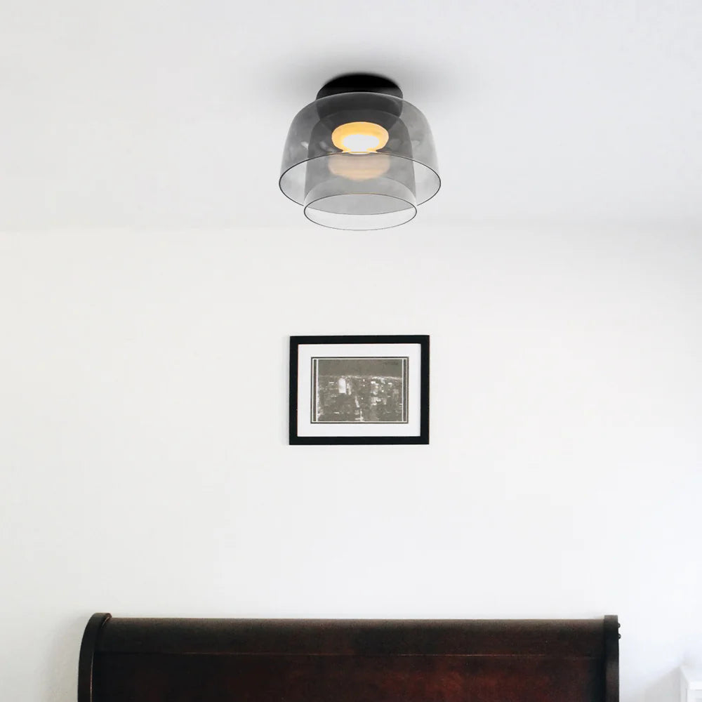 Nebula | Modern Layered Glowing Glass Dome Ceiling Light