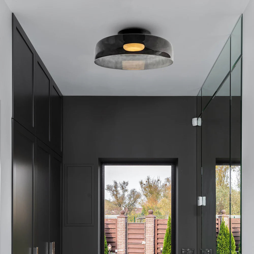 Nebula | Modern Layered Glowing Glass Dome Ceiling Light