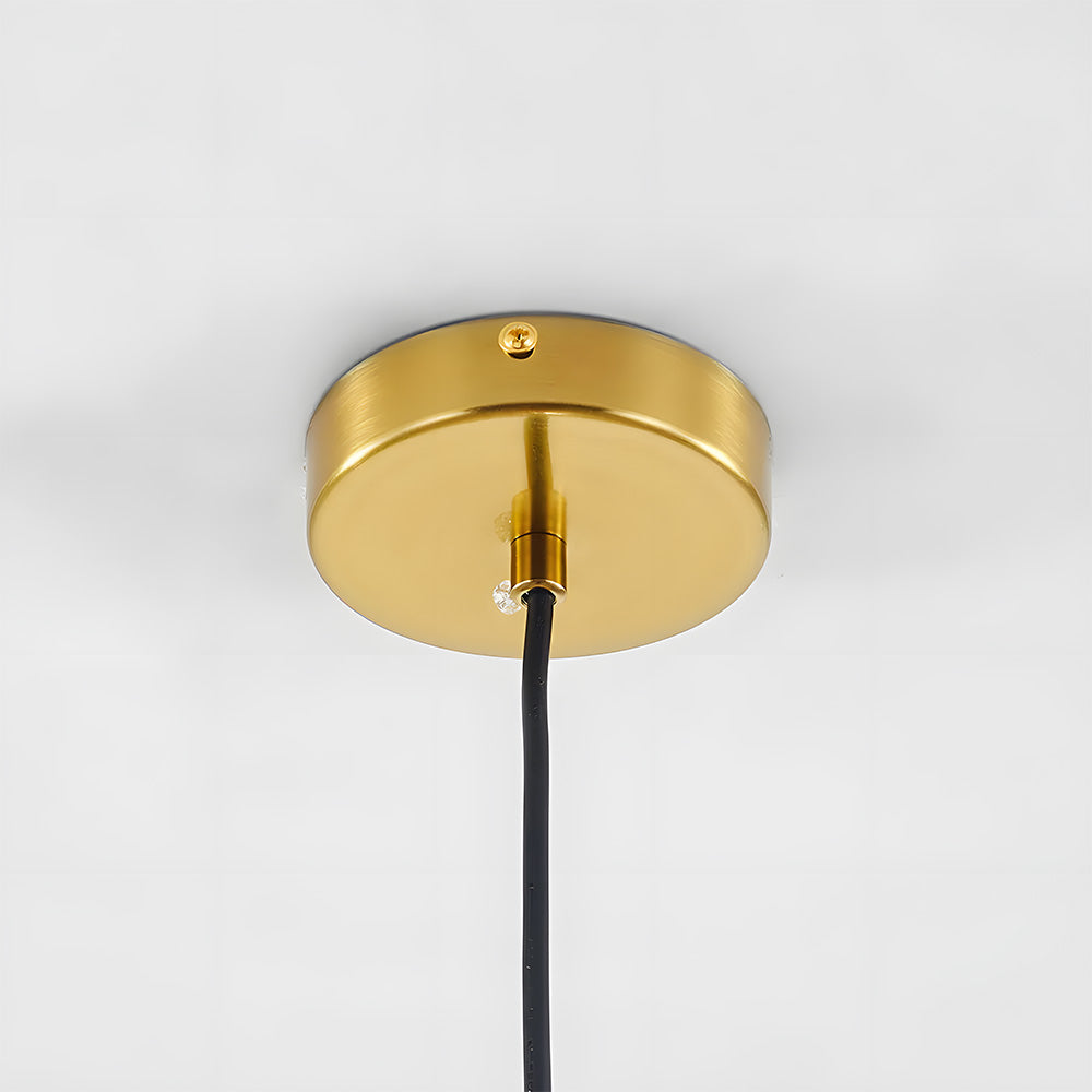 Orbia | Contemporary Ribbed Globe Drop Pendant Light