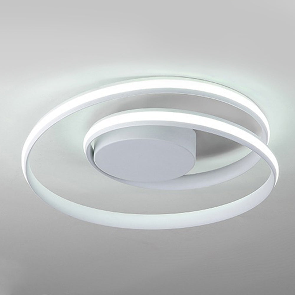 Spira | Sleek Minimalist Spiral Ring Flush Mount Ceiling Light
